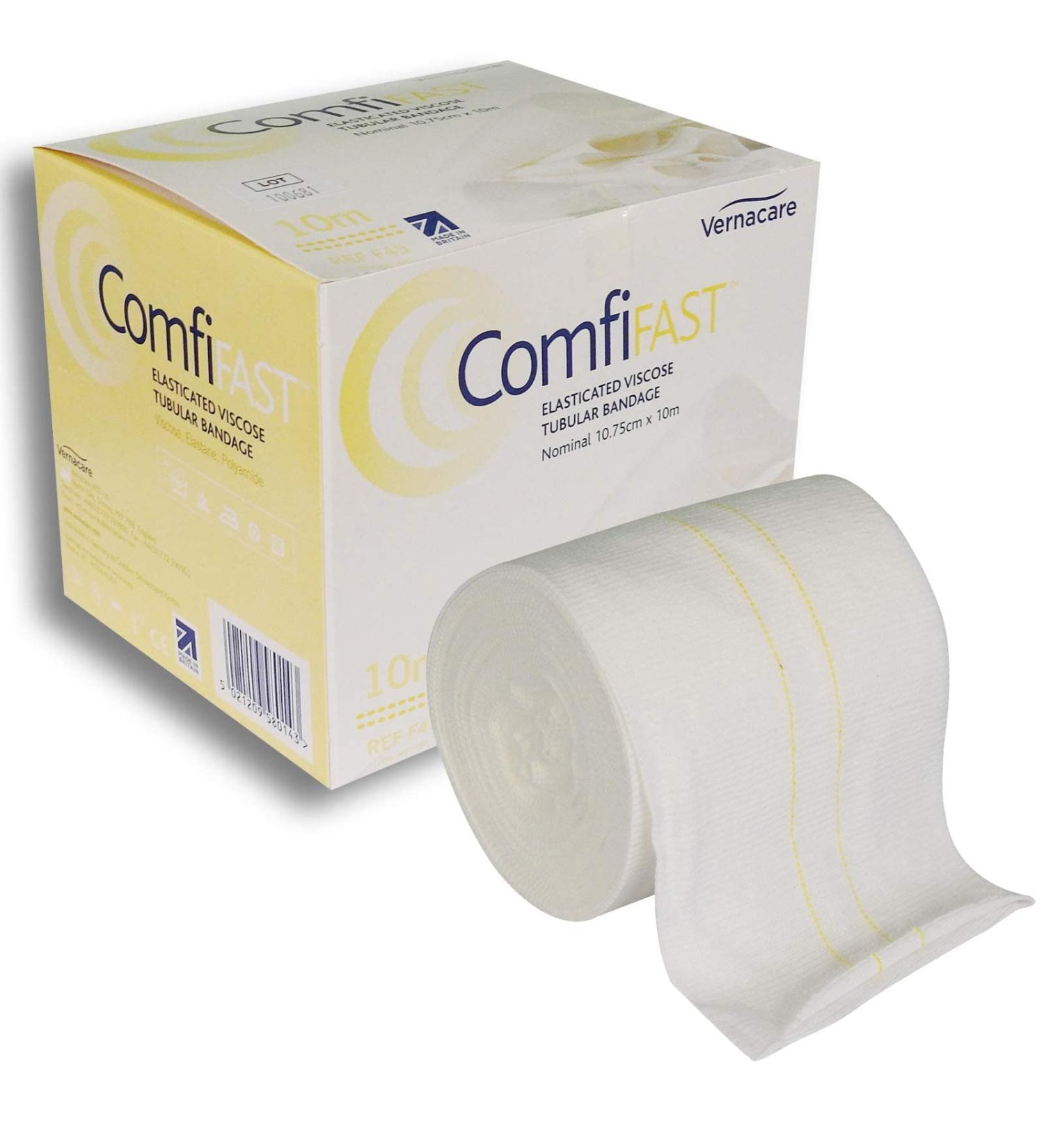 Comfifast X-Large Limb Child's Trunk Bandage 10.75cm x 10m - Yellow Line - 35-65cm Circumference - Buy Online on GoSupps.com