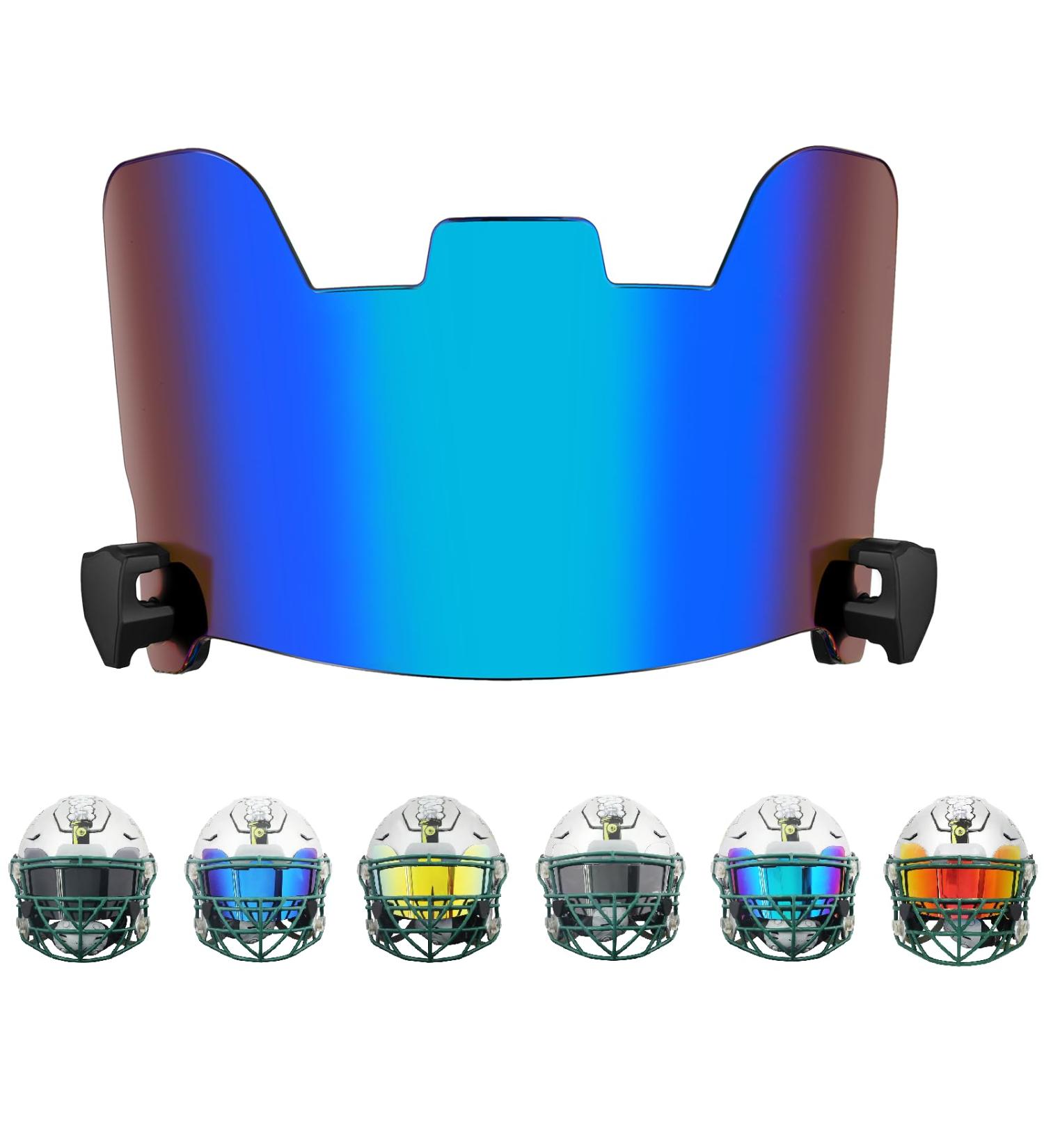 Zoviura Football Visor - High Clarity Impact-Resistant Helmet Visor for Youth & Adults | Easy to Install Color Gradient Design - Buy Online on GoSupps.com