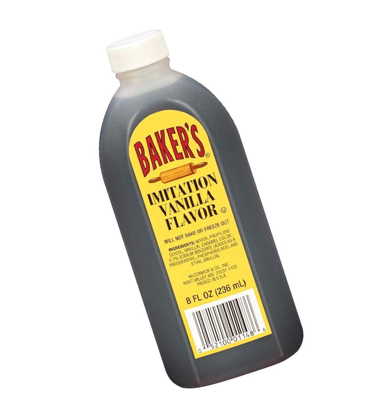 Baker's Imitation Vanilla Extract (New Version)
