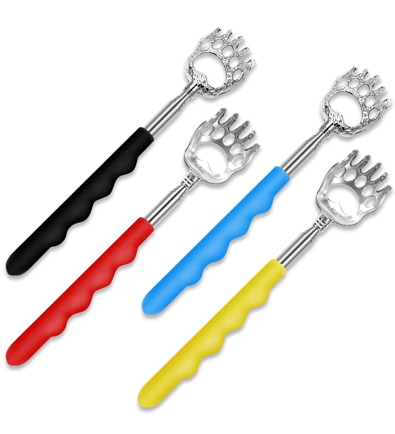 VIMVIP Bear Claw Telescoping Back Scratcher Set - Extendable Metal Scratcher with Soft Handle (4 Pack) - Buy Online on GoSupps.com