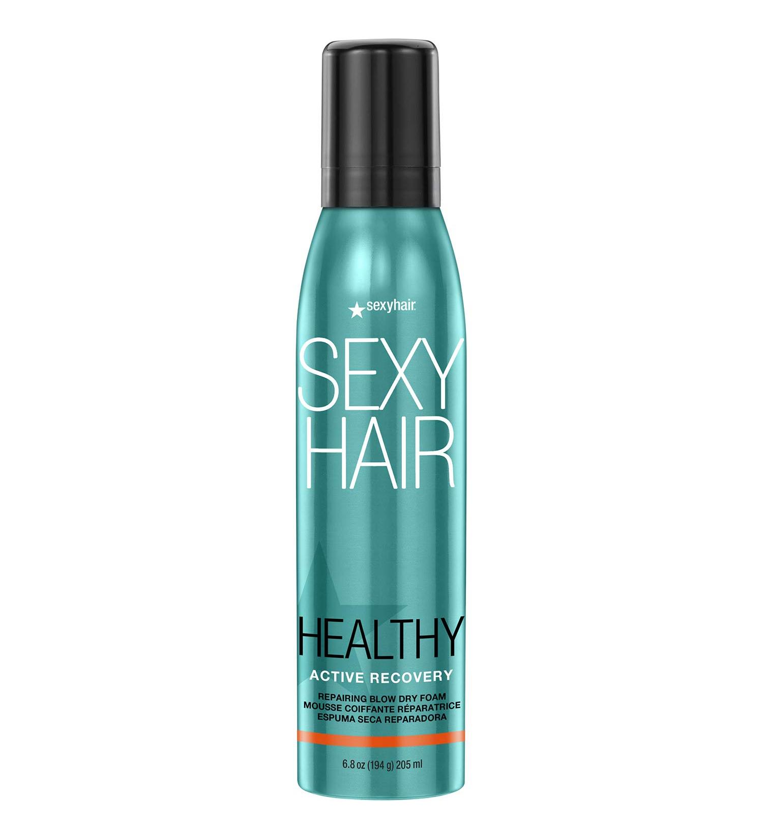 SexyHair Healthy Active Recovery Blow Dry Foam - Repair & Protect for All Hair Types | 6.8 fl oz - Buy Online on GoSupps.com