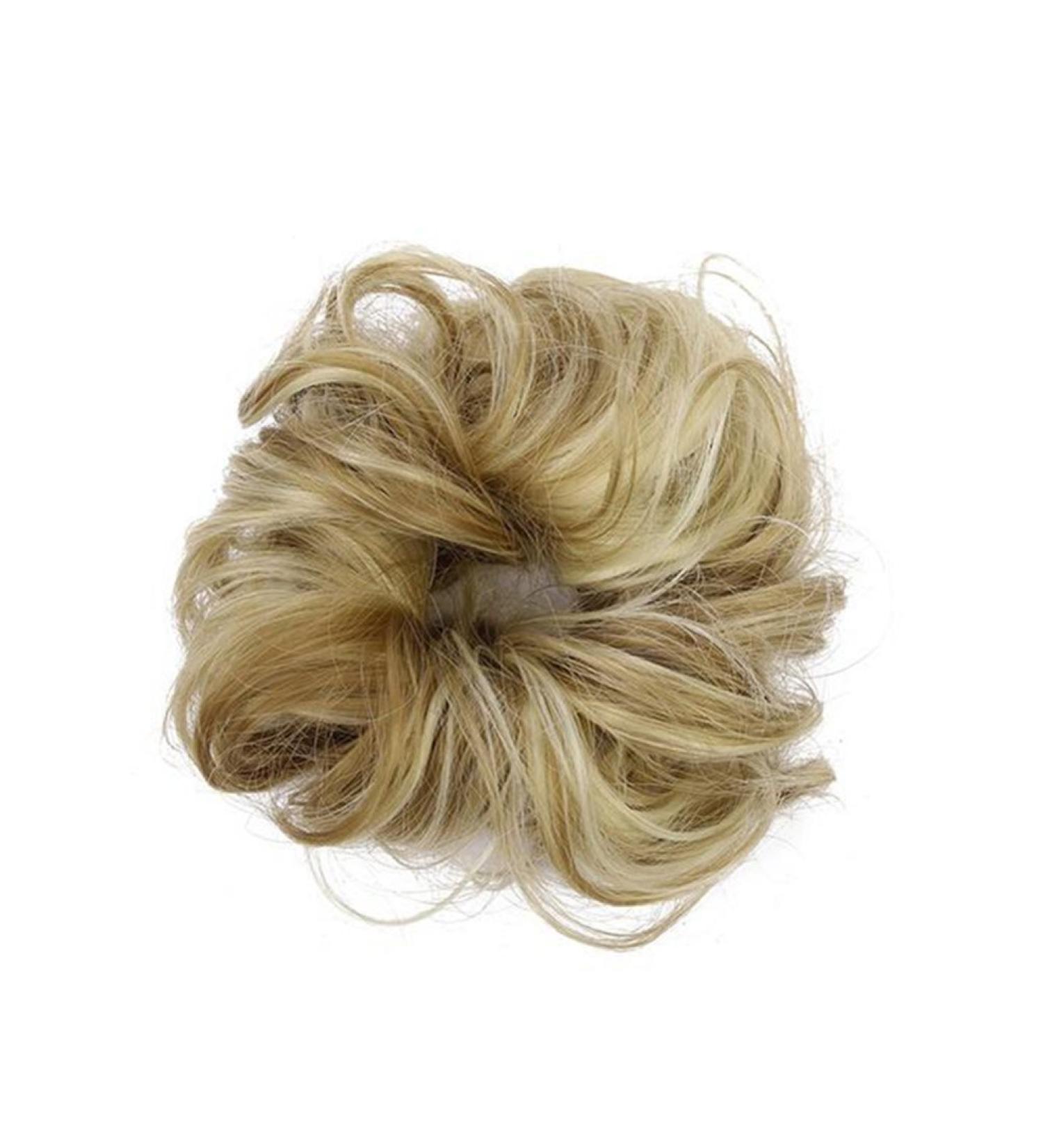 Frcolor Hair Tie Hairpiece - Messy Wavy Bun Synthetic Hair Extension for Updos (14H613) | International Shipping Available - Buy Online on GoSupps.com