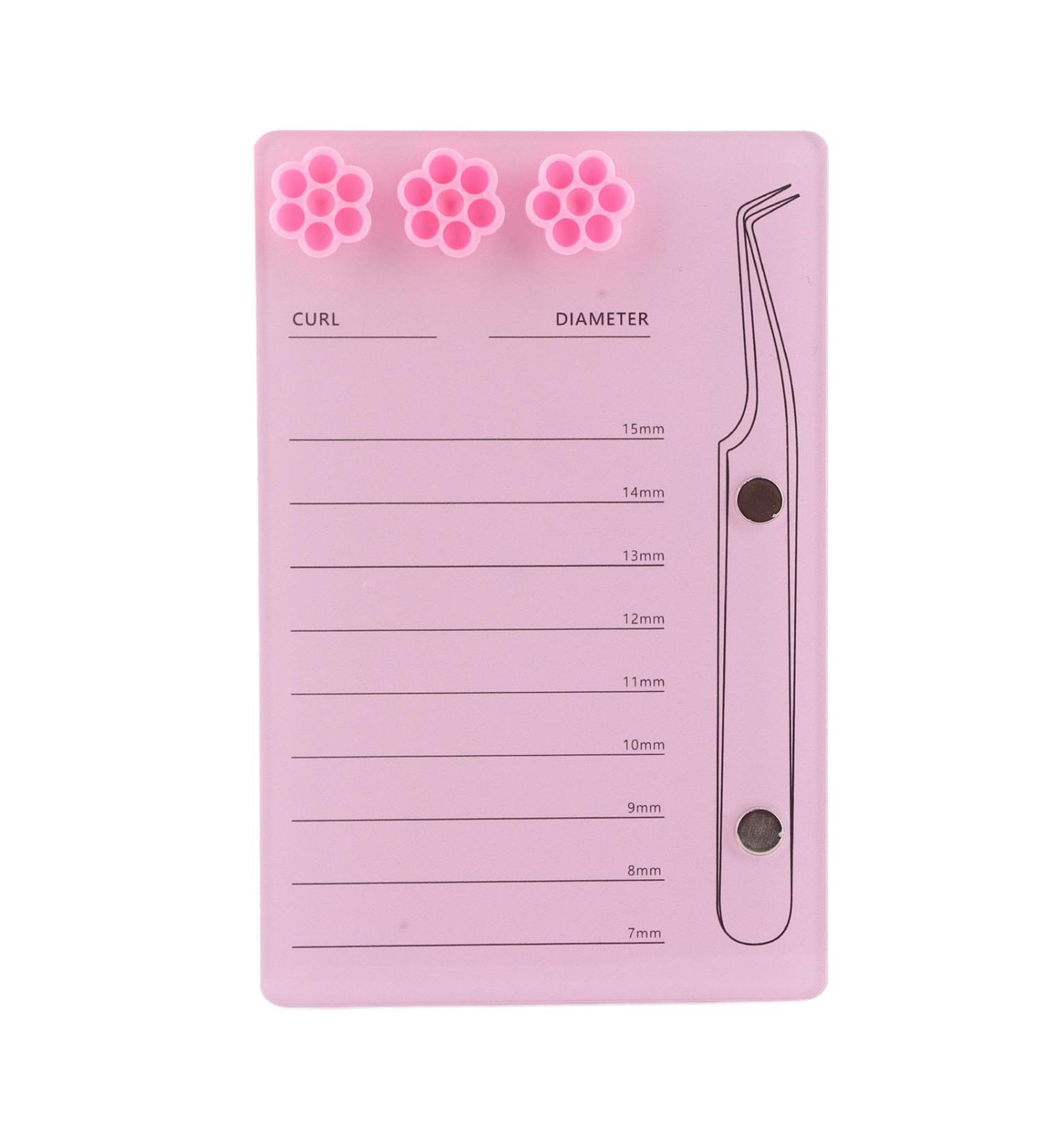 Buy Eyelash Extension Tray - 3 in 1 Holder with Clear Scale Magnetic Tweezer Storage & Organizer for Perfect Lash Application - International Shipping Available - Buy Online on GoSupps.com