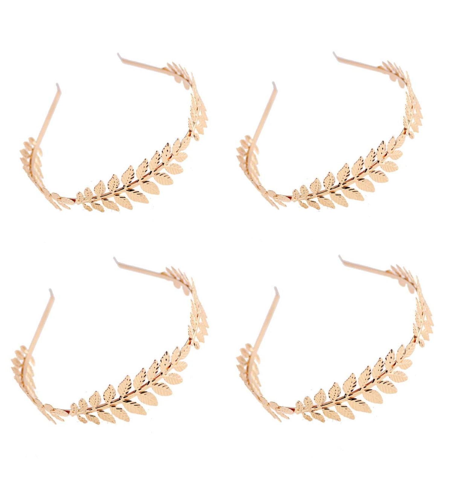 JZK Gold Leaf Tiara - Roman Goddess Hair Crown for Weddings Birthdays & Parties - Buy Online on GoSupps.com