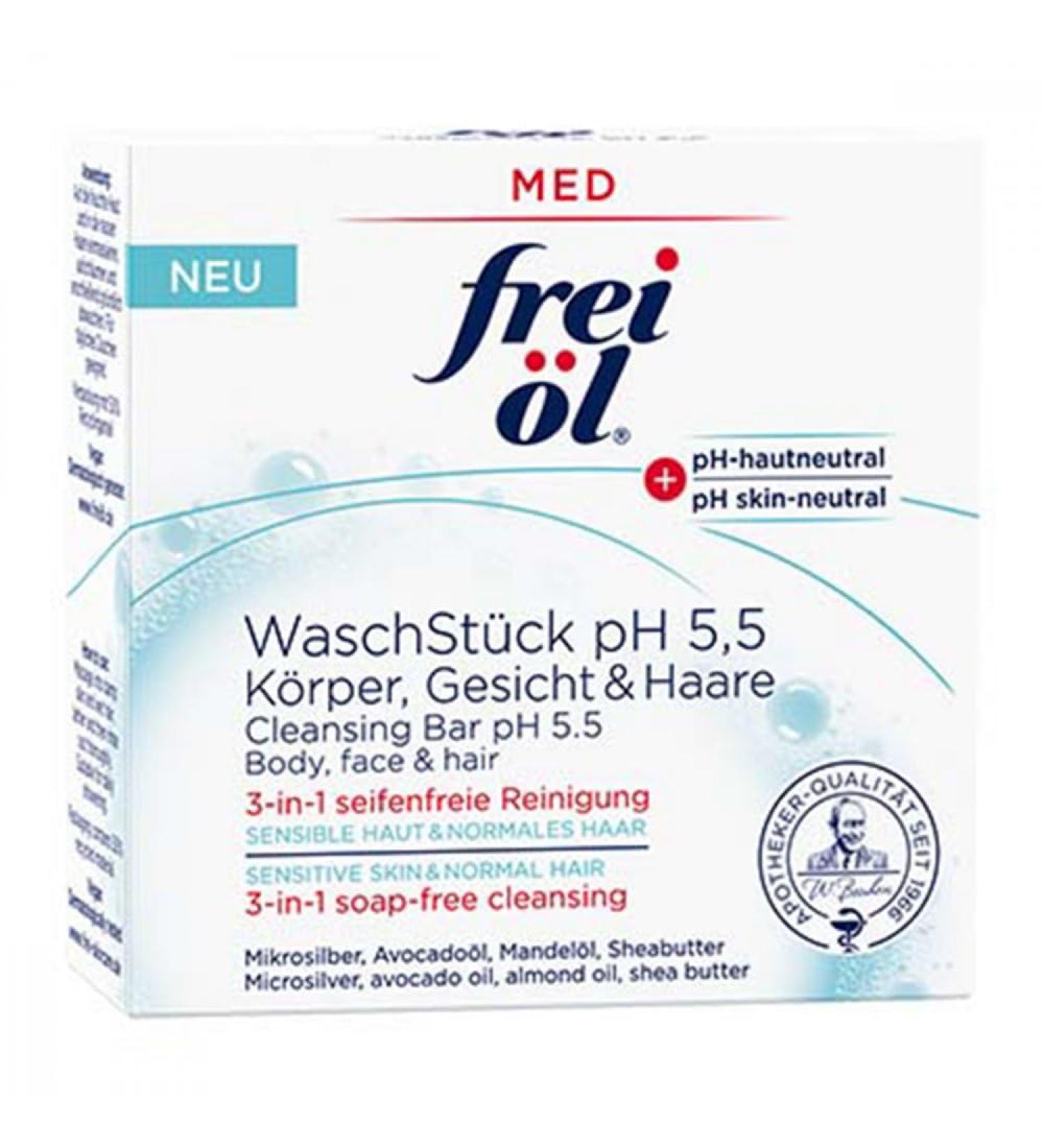 Oil-Free Wash Bar - pH 5.5 Body Face & Hair Cleanser - 90g - Gentle & Effective International Shipping - Buy Online on GoSupps.com