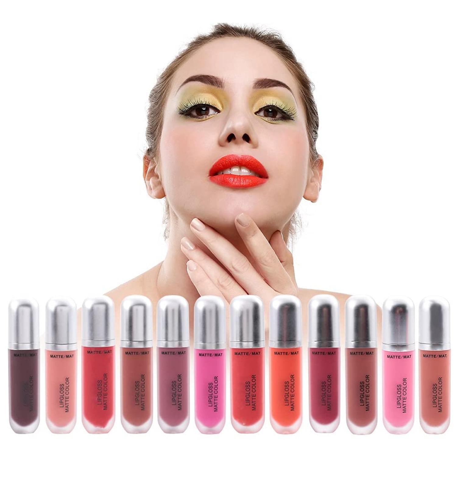 Nourishing Matte Lipgloss - Long Lasting Hydrating Lipstick | Moisturizing Lip Color for All Skin Types - Buy Online on GoSupps.com