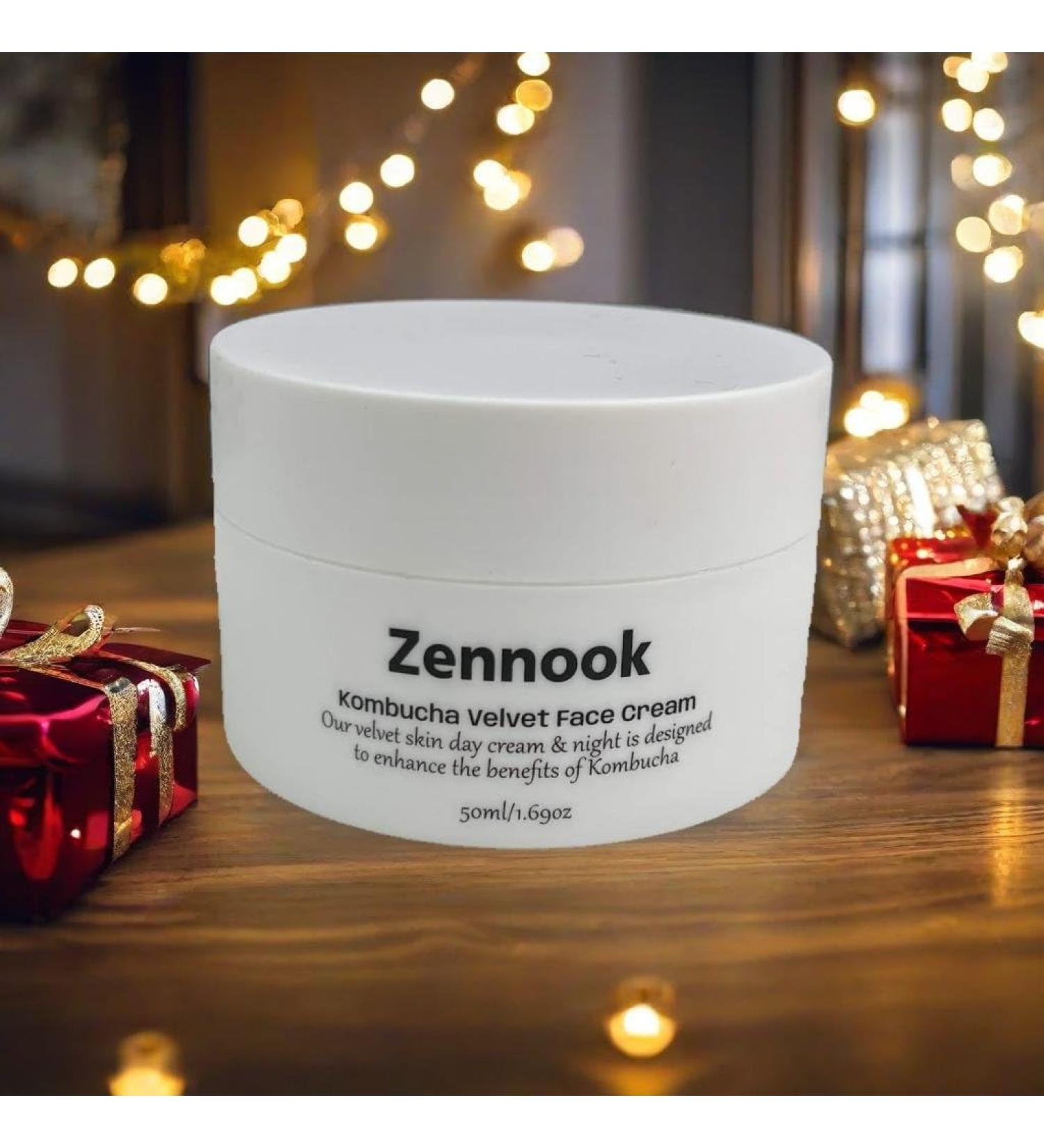 ZENNOOK Kombucha Velvet Face Cream | Natural Black Tea Skincare | 24-Hour Rejuvenating Cream 1.69 FL. OZ. International Shipping Available - Buy Online on GoSupps.com