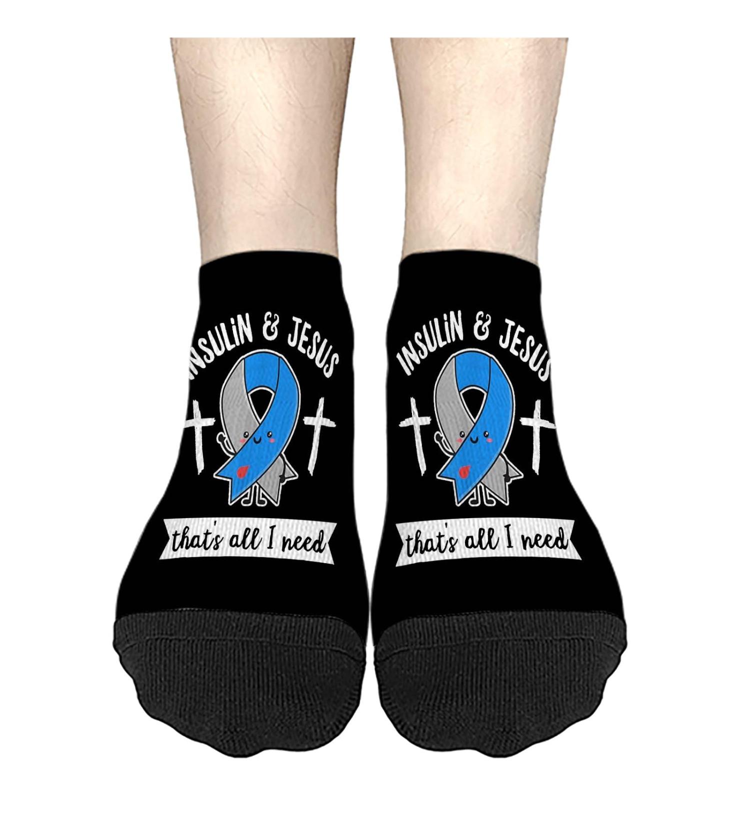 Warning: I'm A Diabetic - Comfortable Cotton Socks for Men | Hidden Diabetic Socks - Buy Online on GoSupps.com