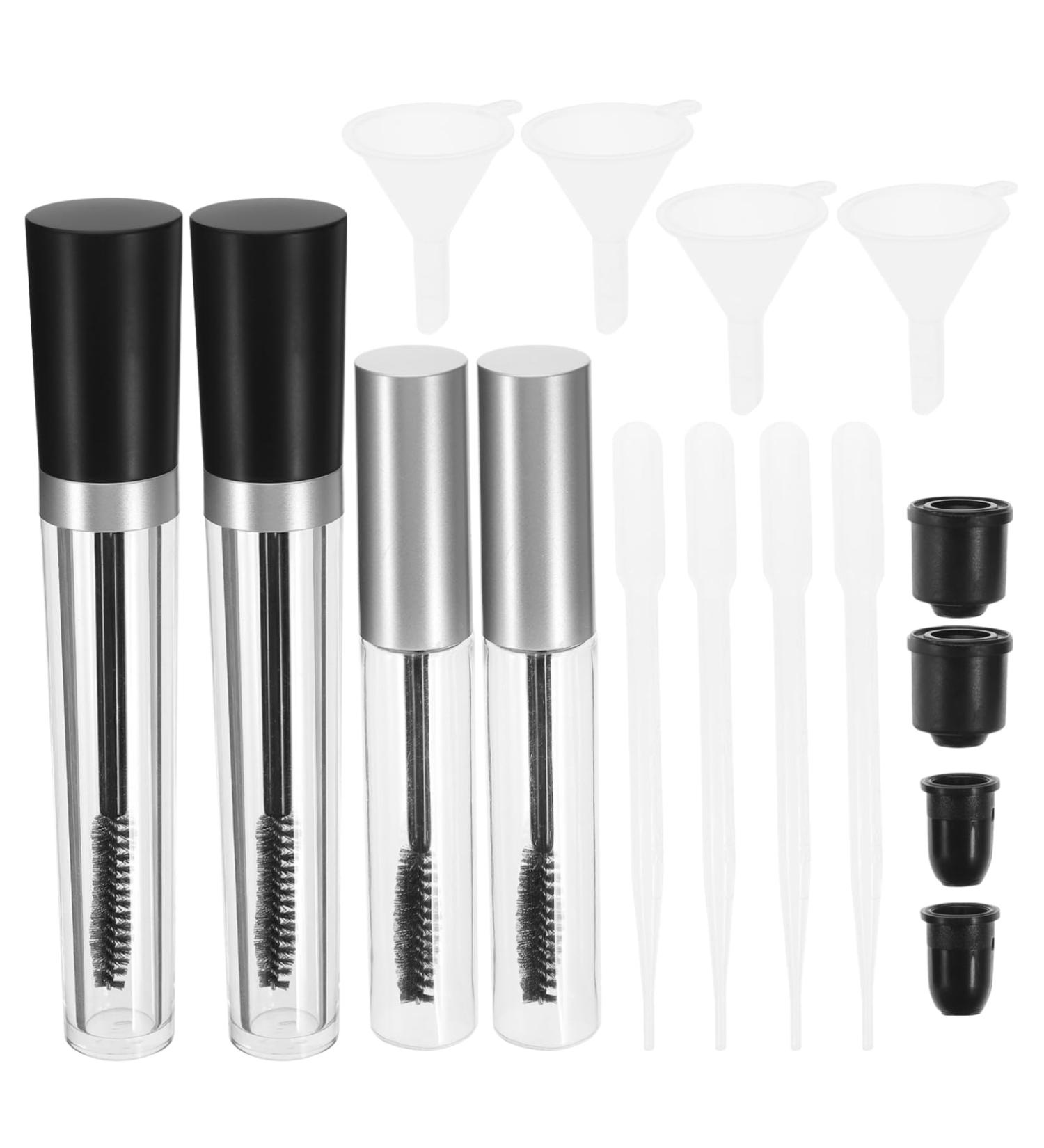 VINTORKY 2pcs Empty Eyeliner Vials Mascara Tubes with Wands Empty Clear Mascara Tubes Empty Lip Gloss Tube - Buy Online on GoSupps.com