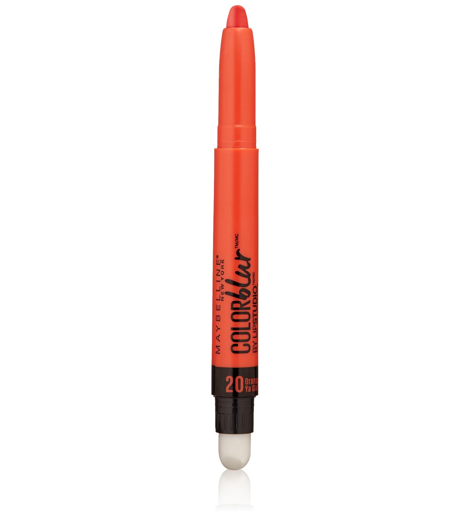 Maybelline COLORblur Matte Lipstick Pencil & Smudger - Orange Ya Glad 0.04 oz - Buy Online on GoSupps.com