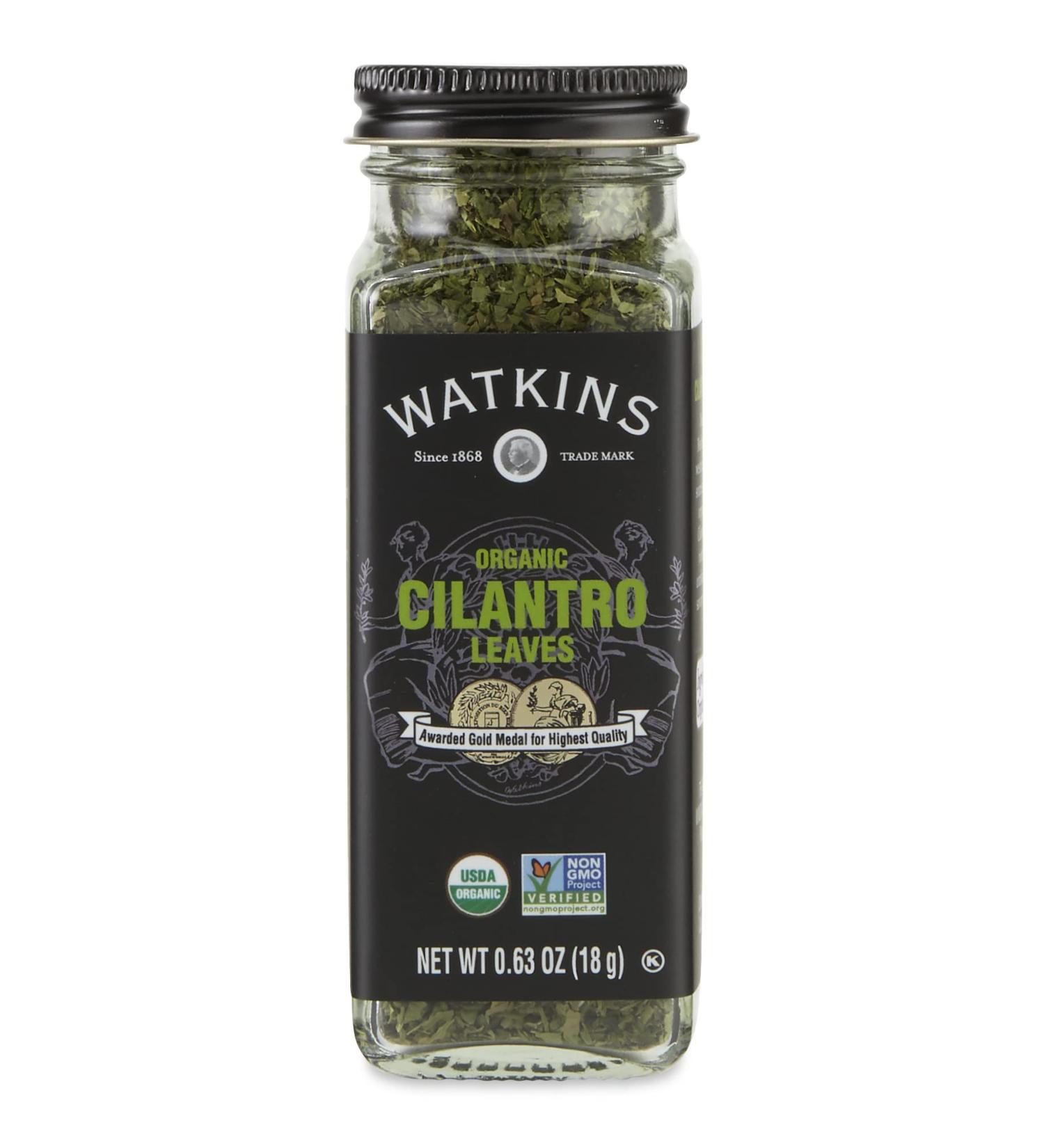Watkins Gourmet Organic Cilantro Leaves Spice Jar - Non-GMO & Kosher - 0.63 oz (1-Pack) - Buy Online on GoSupps.com