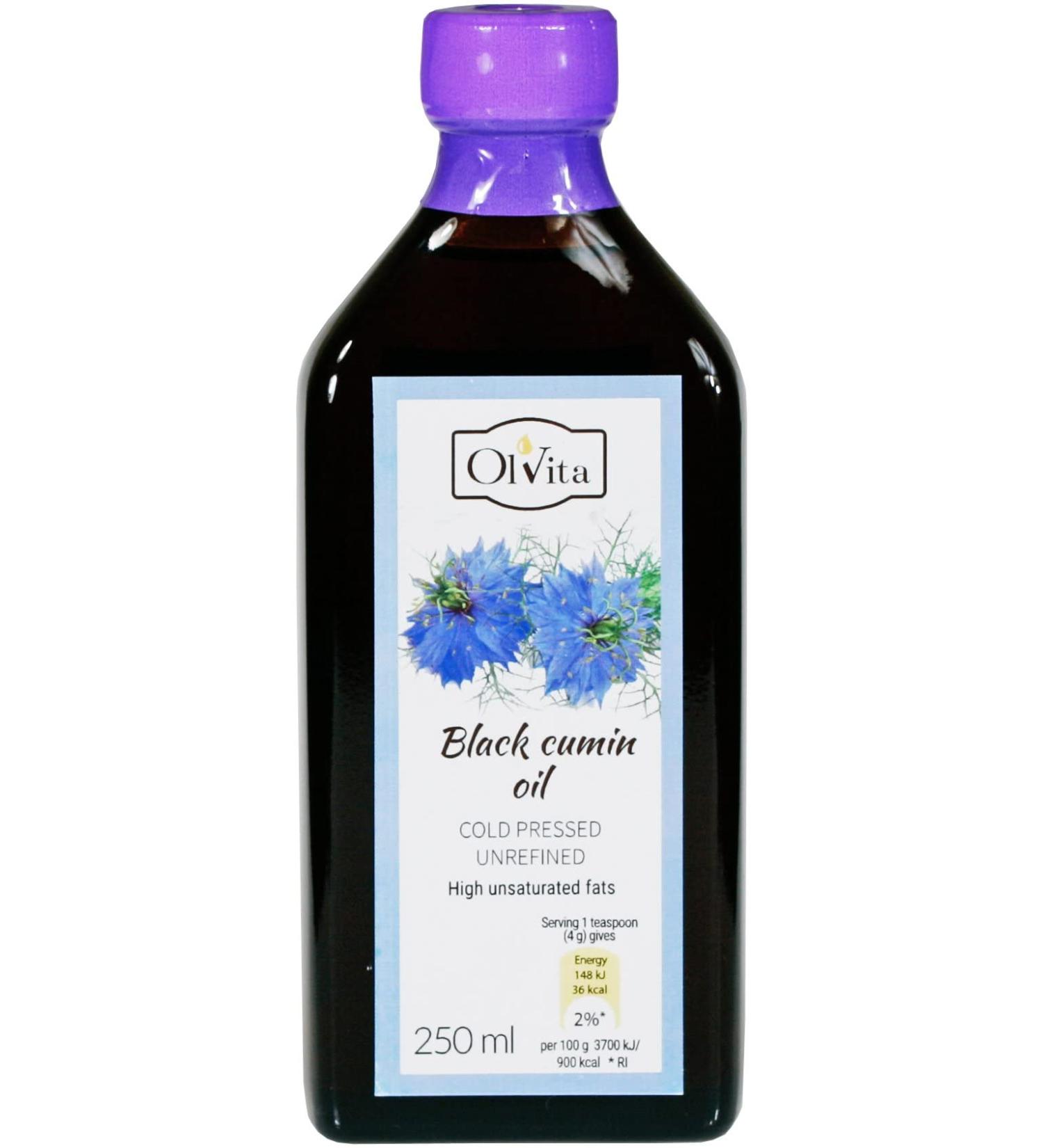 Raw Black Cumin Oil (Nigella Sativa) Cold Pressed Unrefined - 250ml (Pack of 1) - Buy Online on GoSupps.com