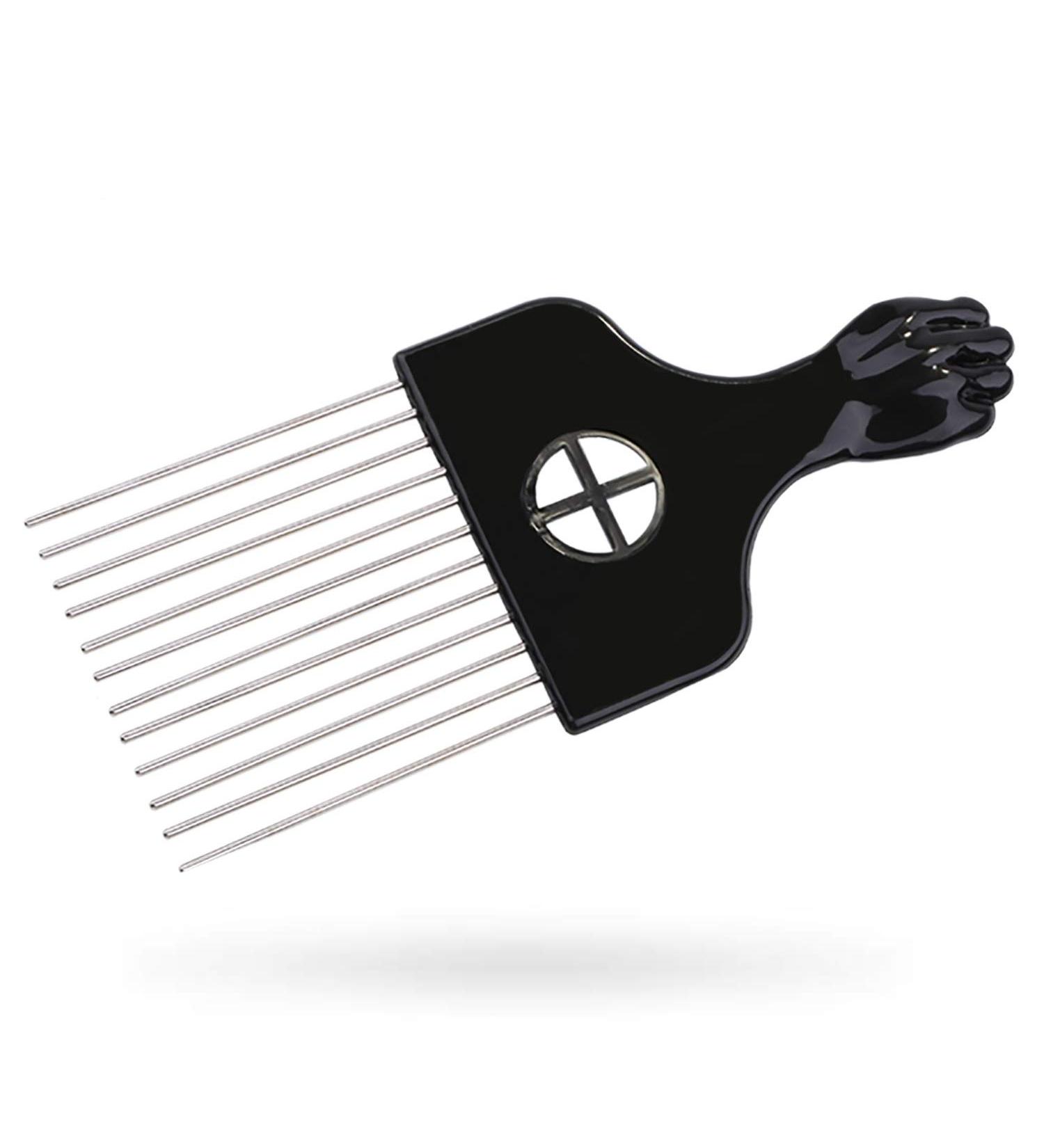 Metal Afro Hair Pick Comb - Detangle Wig Braid Styling Comb (1 Pack) - Buy Online on GoSupps.com