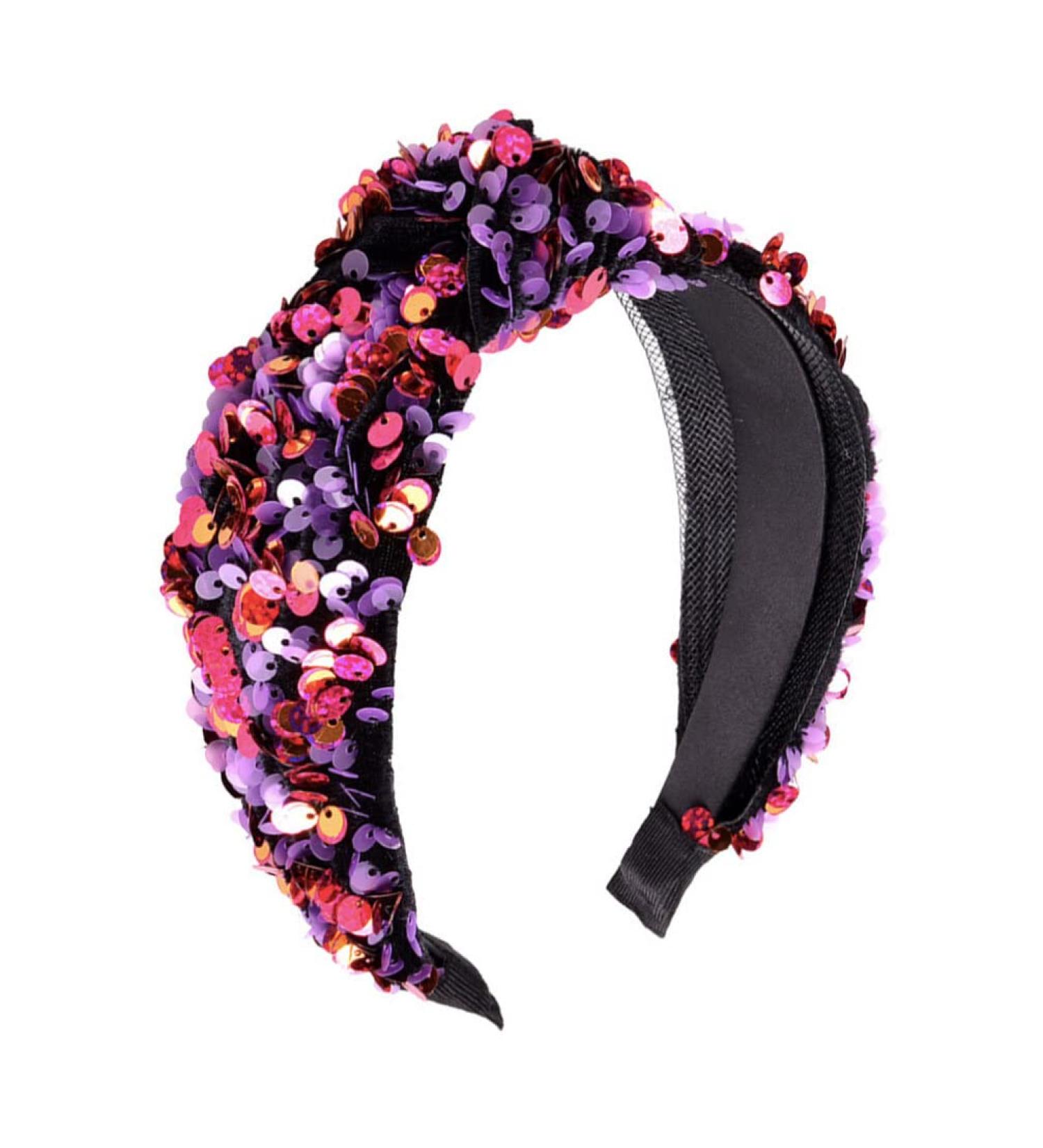1pc Turban Headband Fabric Bandanas for Women Hair Ties for Women Knot Headband Vintage Headband Hair Hoops with Cross Womens Bandana Sequined Hair Hoop Miss Fish Scales Mermaid - Buy Online on GoSupps.com