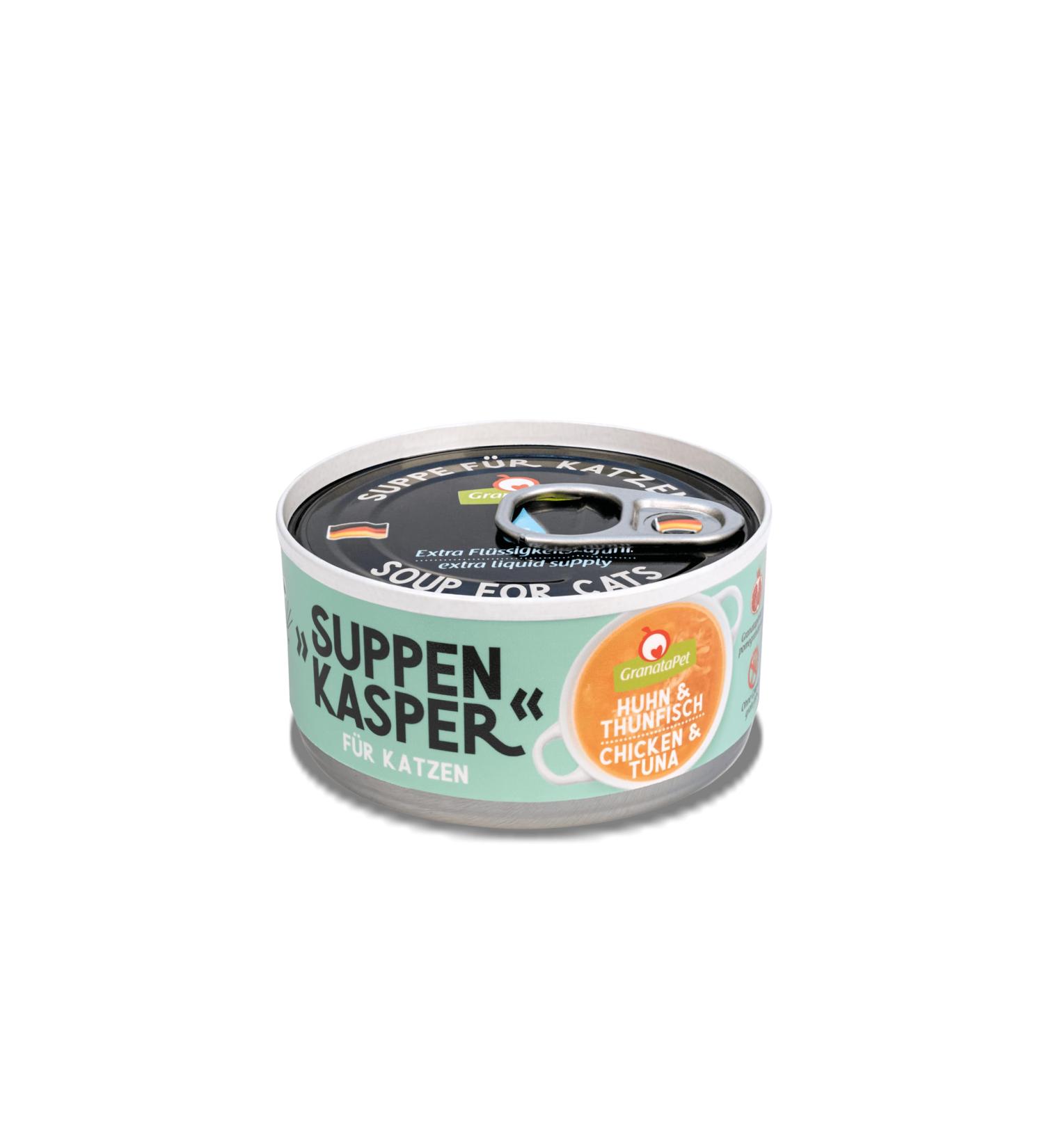 Granatapet Suppenkasper Huhn & Thunfisch - Healthy Cat Snacks Grain-Free Treats for Extra Hydration - 12 x 70g - Buy Online on GoSupps.com