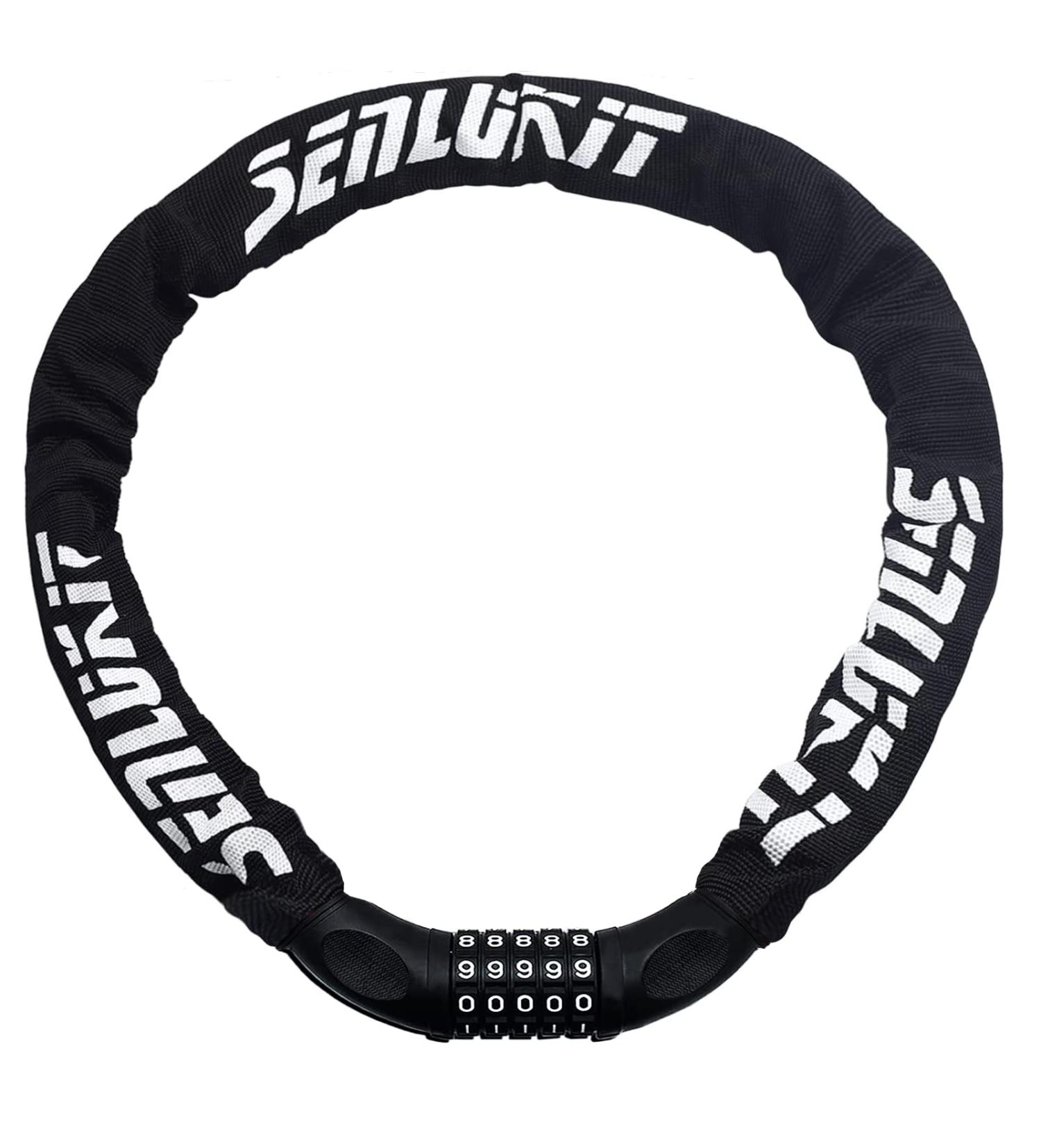 High-Security Bicycle Lock with Combination Code - Durable Chain Lock for Bikes Motorcycles Doors & Gates (Black) - Buy Online on GoSupps.com