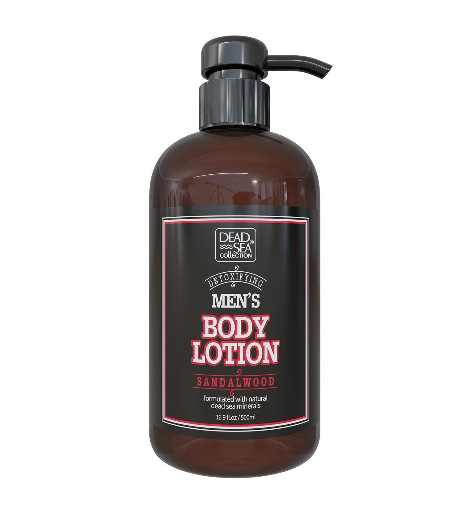 Dead Sea Collection Sandalwood Men's Body Lotion - Maximum Hydration & Nourishing Moisturizer - 16.9 Fl Oz - Shop Internationally - Buy Online on GoSupps.com