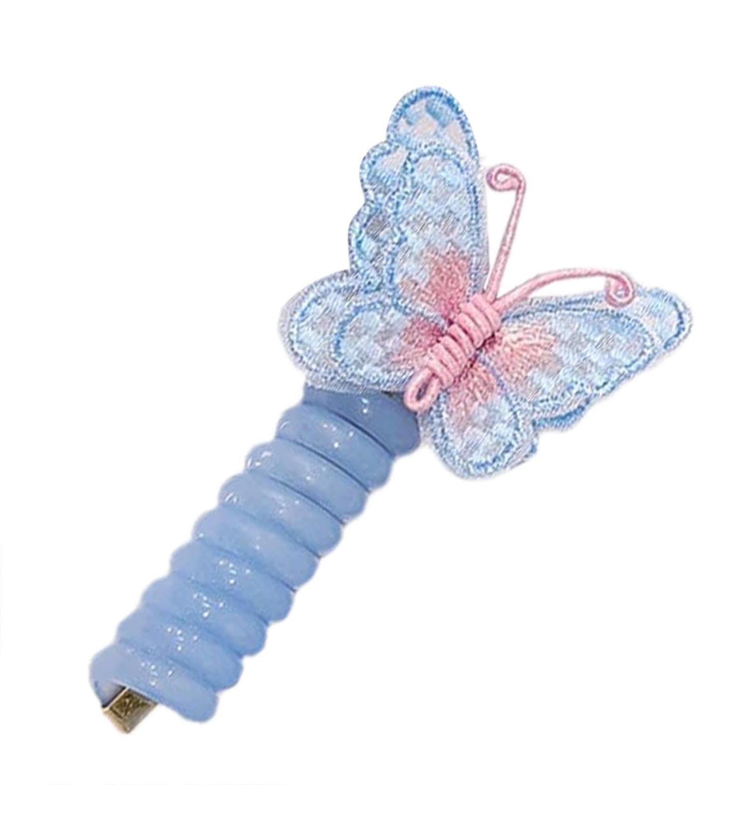Xijobido Phone Wire Hair Ties | Colorful Hair Ties - Hair Elastics Stylish Hair Tie Hair Bands Ponytail Holders Hair Accessories For Girls Kids Blue - Buy Online on GoSupps.com
