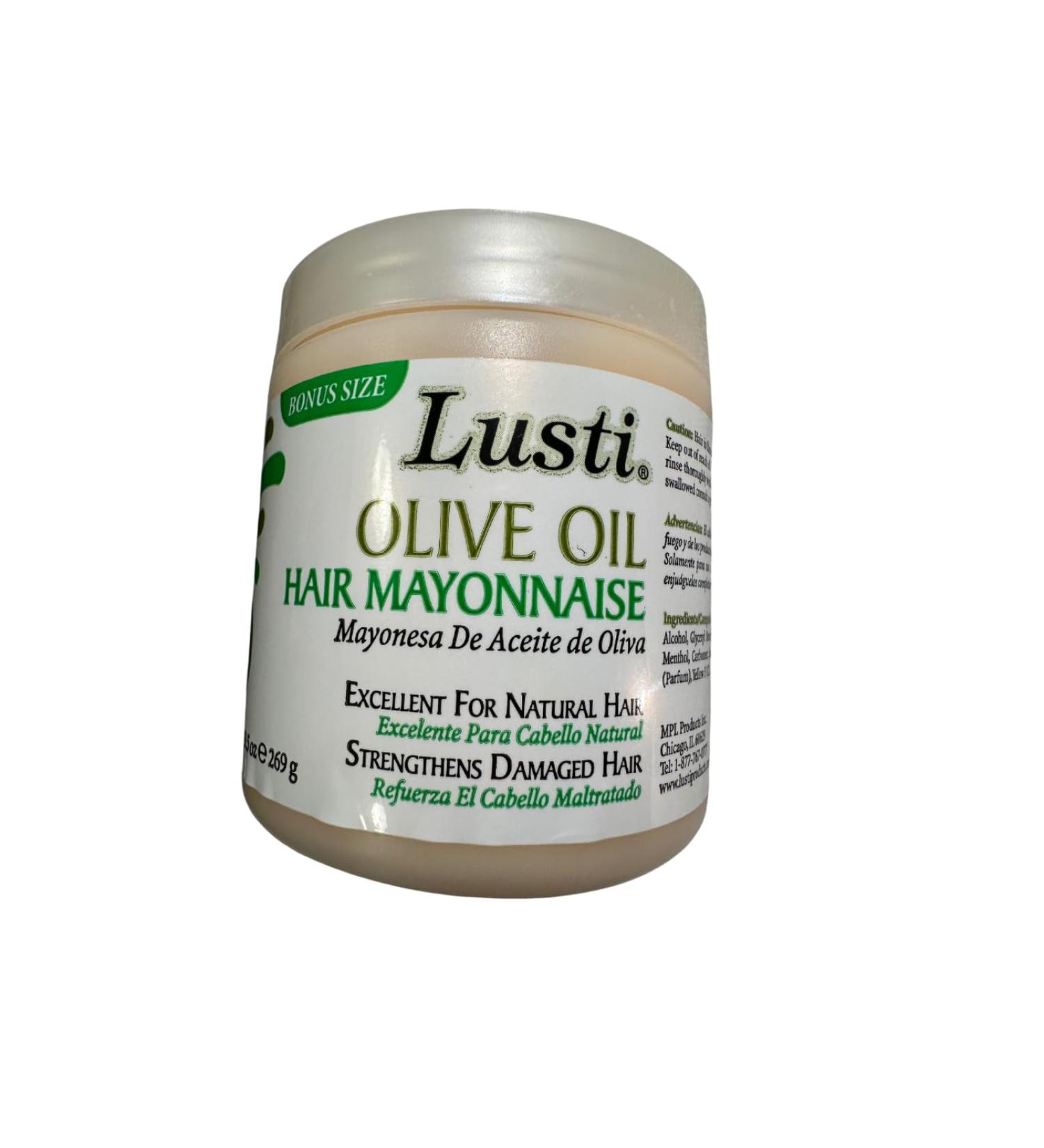 Lusti Olive Oil Hair Mayonnaise 9.5 oz - Nourishing Hair Treatment for All Hair Types | Shop Internationally - Buy Online on GoSupps.com
