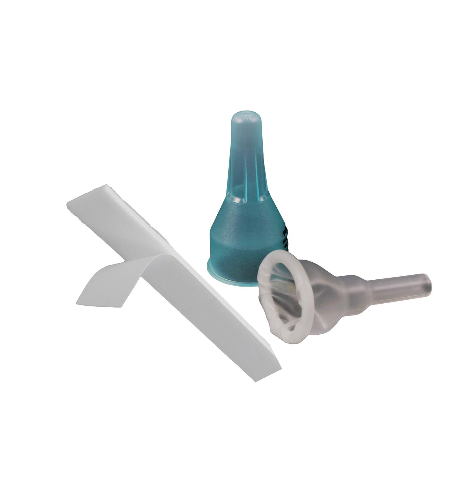 25-Units Silicone Urinal Bag Male External Catheter Single use with Adhesive Strip (Medium 25 mm 1 Inches) - Buy Online on GoSupps.com