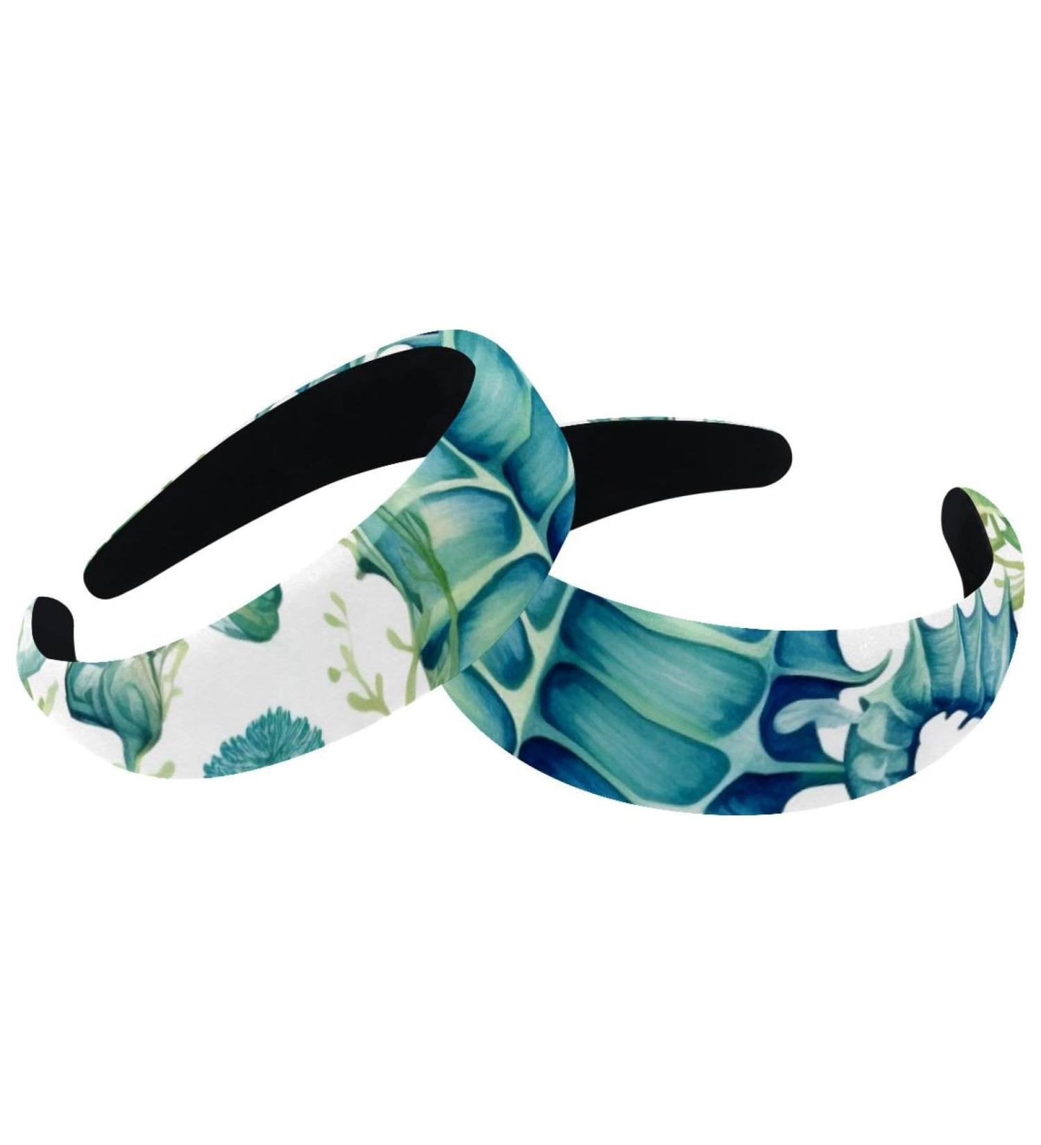 2 Pieces Headbands Women Hair Head Bands Seahorse-1022 Non Slip Thick Padded Hairband Hair Band Hoops Vintage Thick Hair Wrap Multi-colored 7 - Buy Online on GoSupps.com