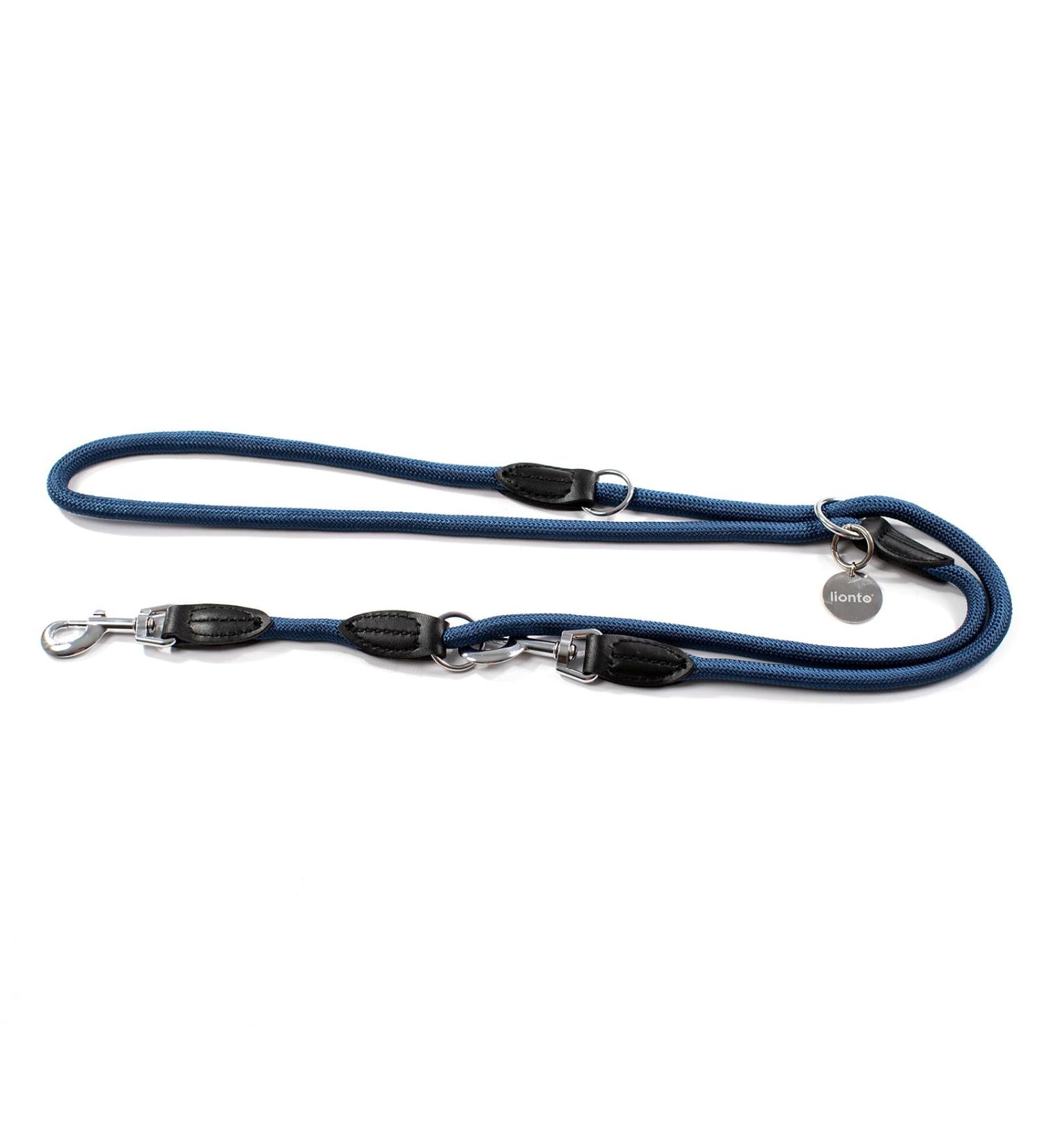 Buy Lionto Adjustable Dog Leash - Multifunctional Double Shoulder Leash 200 cm Weatherproof Blue - Perfect for Medium Dogs - Buy Online on GoSupps.com