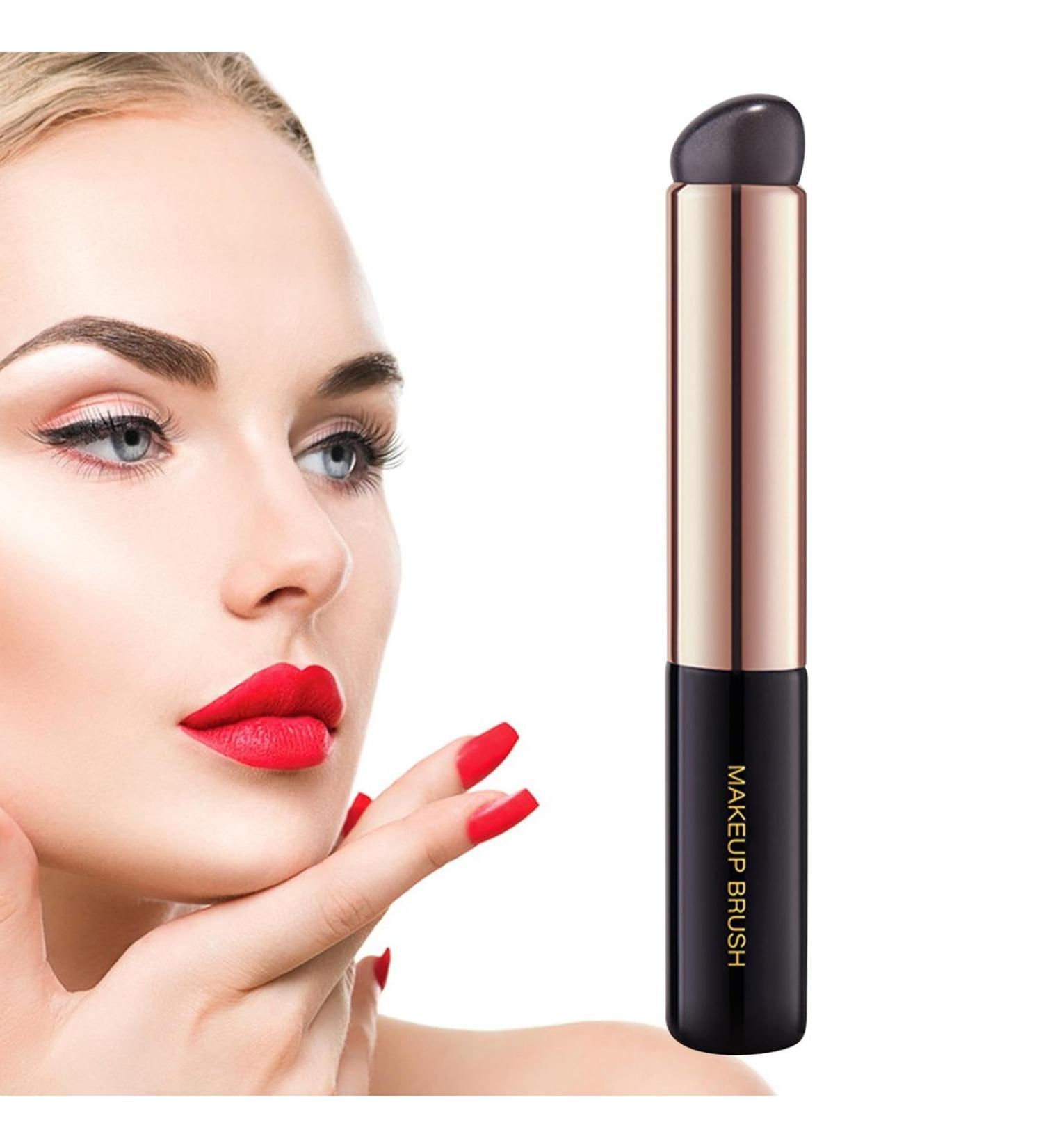 Silicone Lip Gloss Brush Wand | Makeup Lip Brush | Silicone Lip And Concealer Makeup Brushes | Gloss Makeup Brush Tool For Lipstick | Concealer Eye Shadow For Wedding Dating Travel Daily Life 1pcs - Buy Online on GoSupps.com
