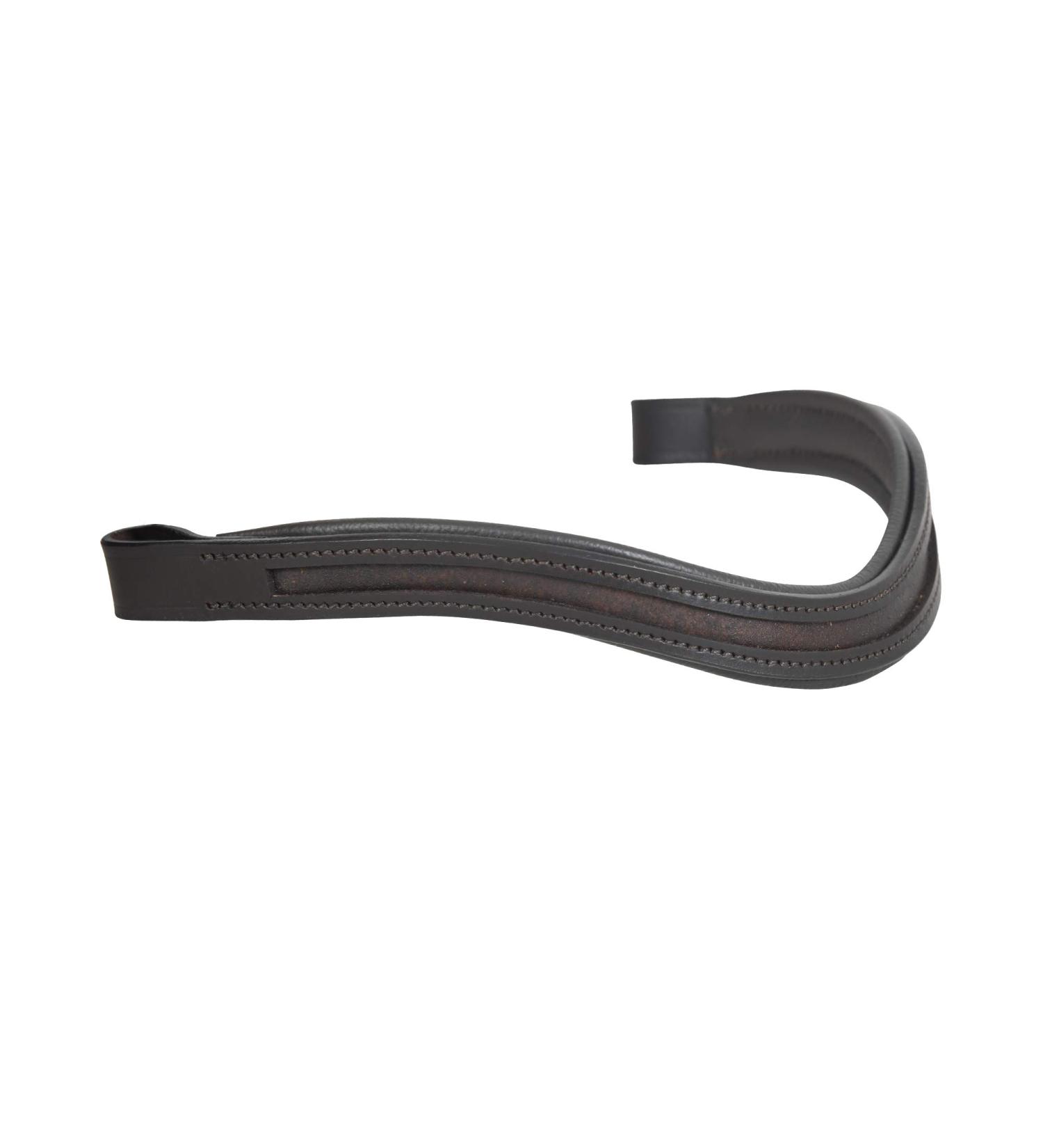 SIE Browbands for Horses Empty U-Shaped 17" Havana Oversize (17'') Havana