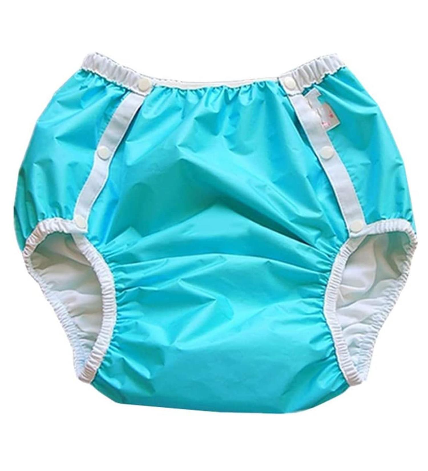 Waterproof reusable cloth diapers diaper pants incontined criminal for adults for the care of disabled people blue m m blue