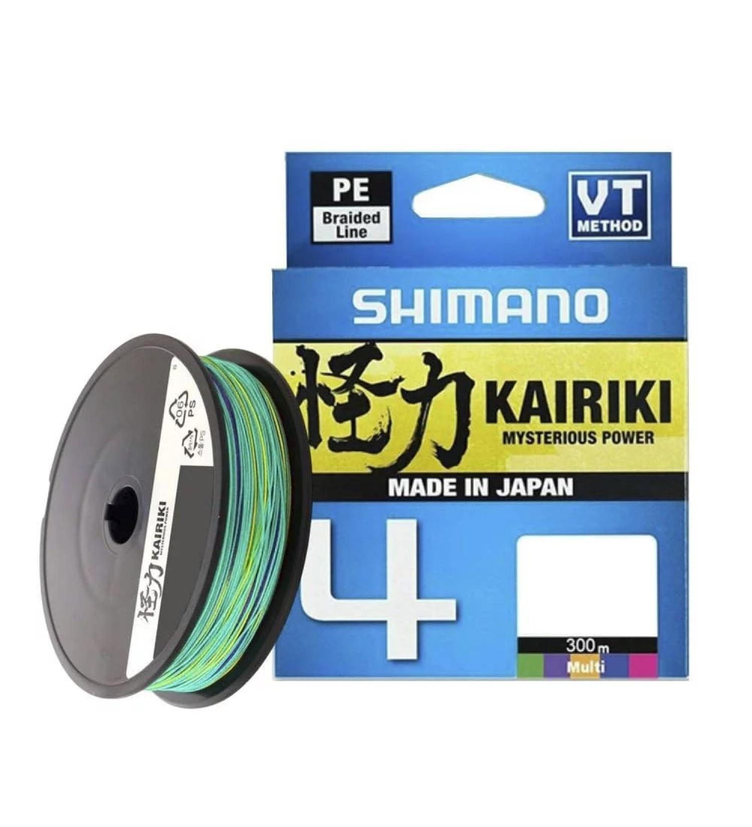 SHIMANO Braid 4 Brins Kairiki 4 Multicolor 300m - D.0.16mm - R.8.1Kg - Premium Fishing Line for International Shipping - Buy Online on GoSupps.com
