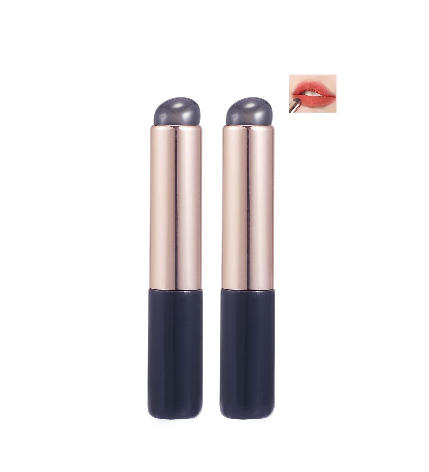 2pcs COSHINE Silicone Lip & Concealer Makeup Brushes - Premium High Elastic Set for Lip Balm, Lip Gloss, Lip Stick & Concealer - Buy Online on GoSupps.com