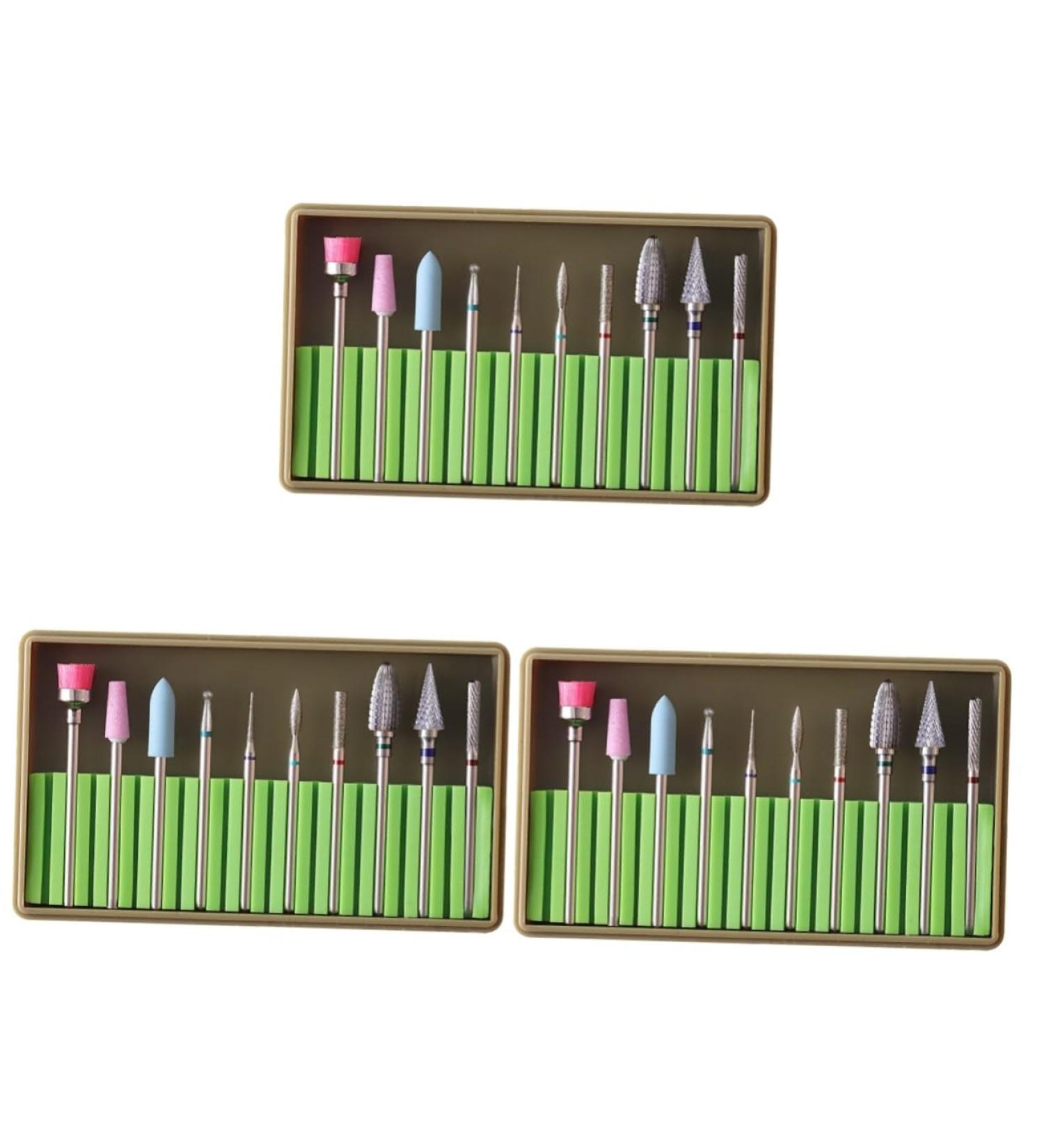 3 Sets Nail File Electric Nail File Drill Bits Grit Manicure Sand Tool Manicure Pedicure Bit Cuticle Drill Bits Manicure Drill Bits Nail Drill Bit Brush Nail Gel Head Brush Diamond - Buy Online on GoSupps.com