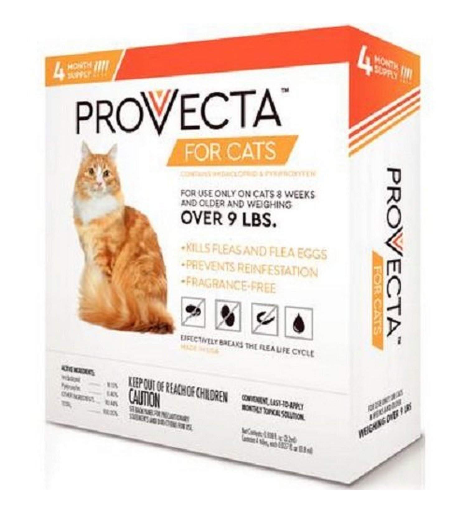 Provecta 4 Doses for Cats, Small/Over 9 lb