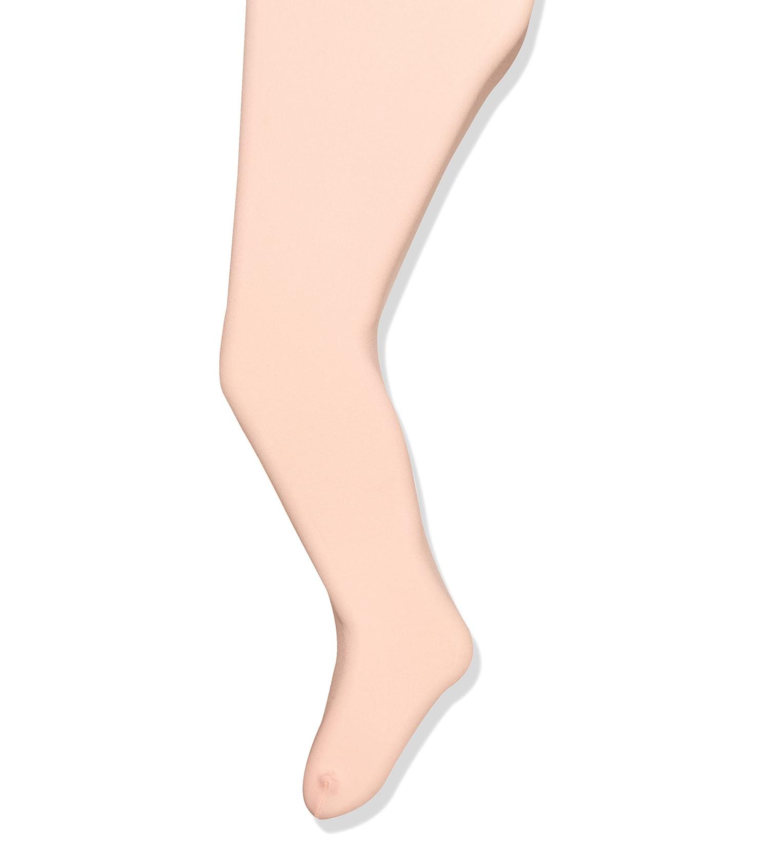 Capezio Little Girls' Ultra Soft Footed Tights with Self-Knit Waistband - Ballet Pink - One Size - Buy Online on GoSupps.com