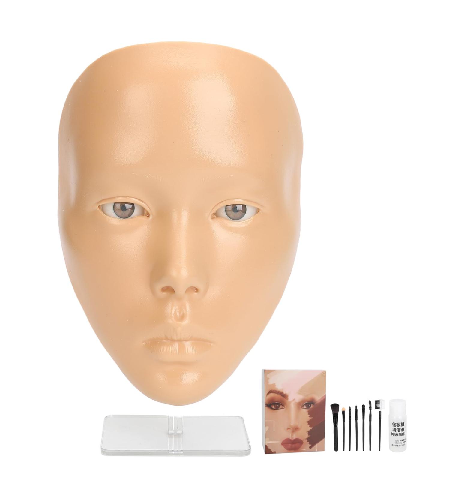  Tixiyu Reusable silicone makeup board with 7 makeup brushes and 20ml cleansing oil for beginners or professionals (wheat skin) - Buy Online on GoSupps.com