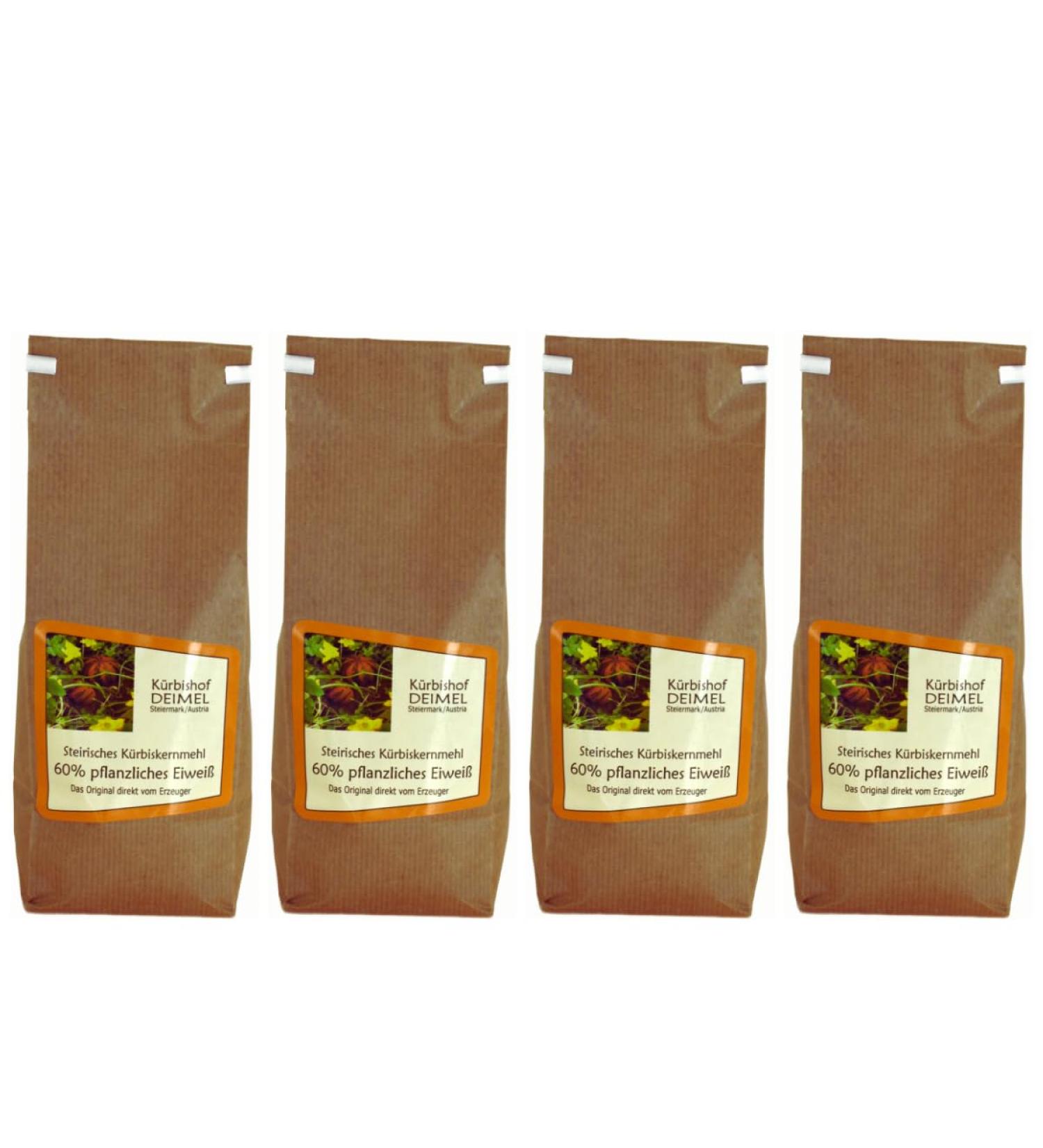 Pumpkin Deimel Styria/Austria - Pumpkin seed protein - savings offer 4 x 1000 g - 100% vegan and of course - vegetable protein - directly from the producer