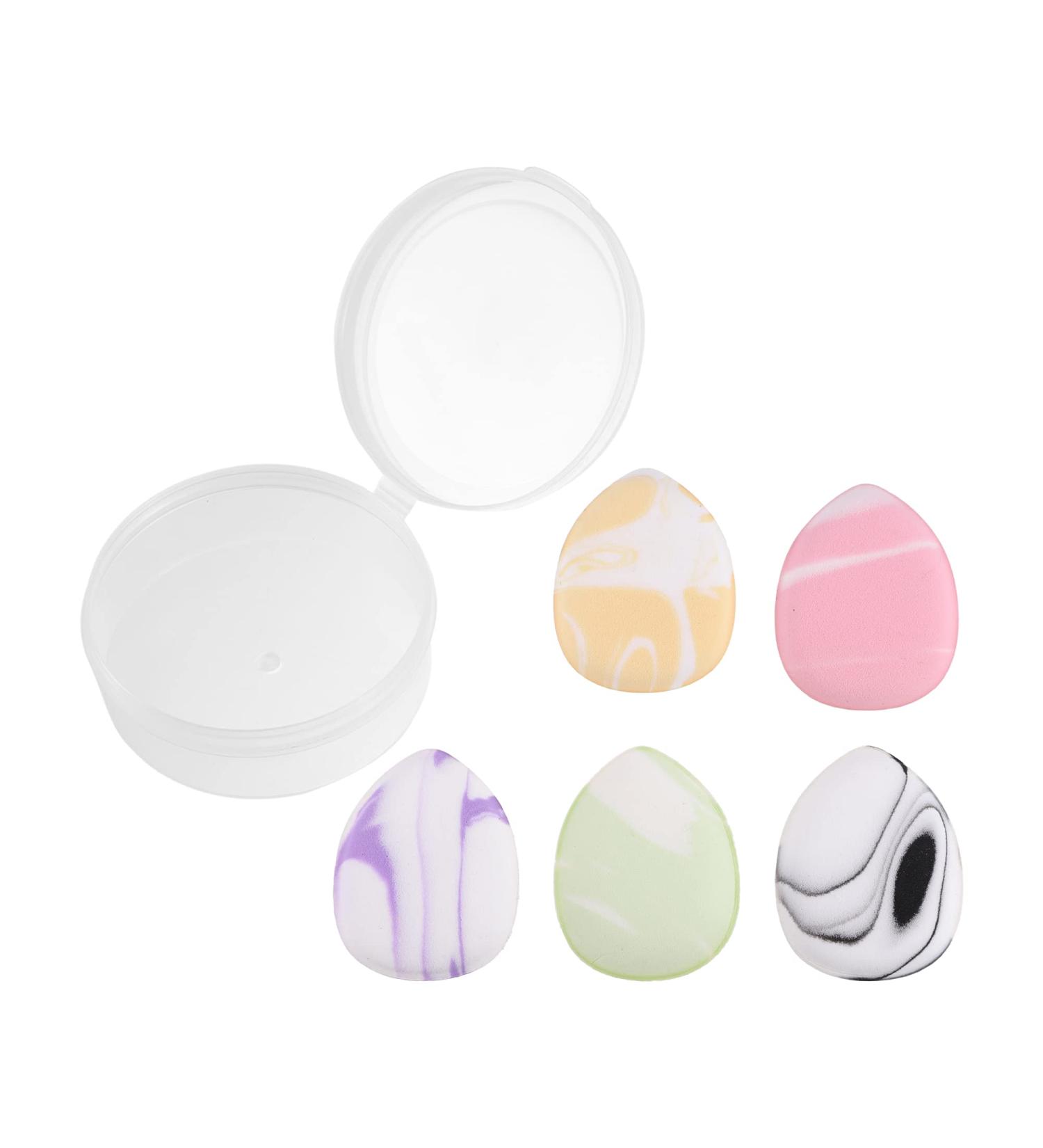 VOCOSTE 5 Pcs Mini Finger Makeup Puff - Versatile Dry Wet Use for Foundation Concealer & Powder - Multicolor Hydrophilic Polyurethane - Buy Online on GoSupps.com