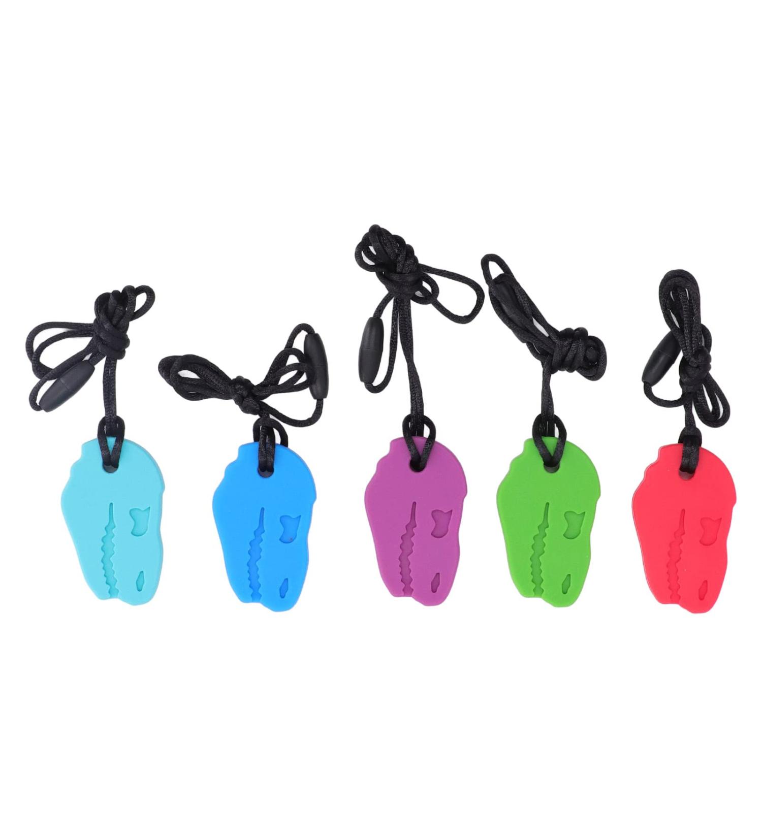 5pcs Silicone Teethers - Teething Chewing Pendant Teether | Anti-Grinding Stick for Babies - Safe & Durable - Buy Online on GoSupps.com