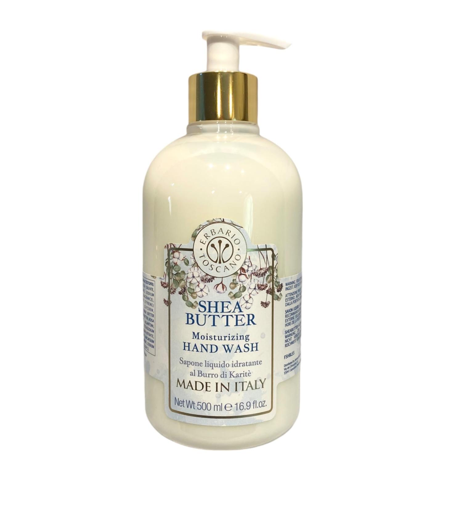ERBARIO TOSCANO SHEA BUTTER Moisturizing Hand Wash Made in ITALY 16.9 oz