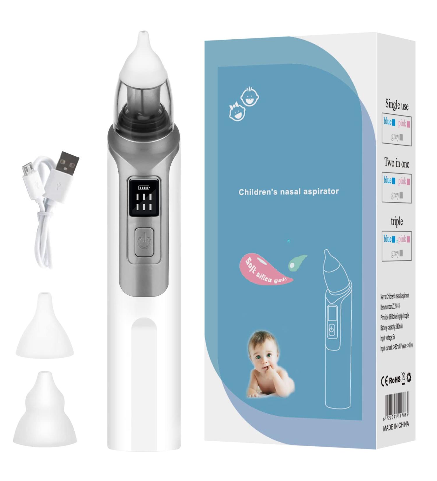 Rechargeable Baby Nasal Aspirator | Electric Nose Sucker for Newborns | 6 Suction Levels - Buy Online on GoSupps.com