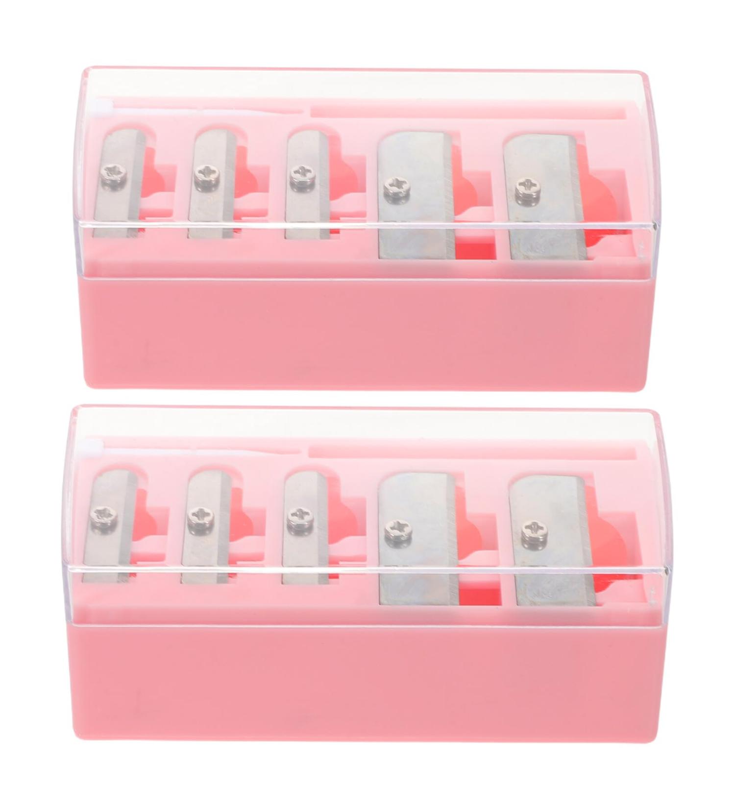 CALLARON Lot de 2 Taille-crayons 5 Trous pour Sourcils Eyeliner et Crayons L vres Manuel avec Couvercle Plastique Pointe Longue Portable et Polyvalent Format de Poche Rose Outil - Buy Online on GoSupps.com