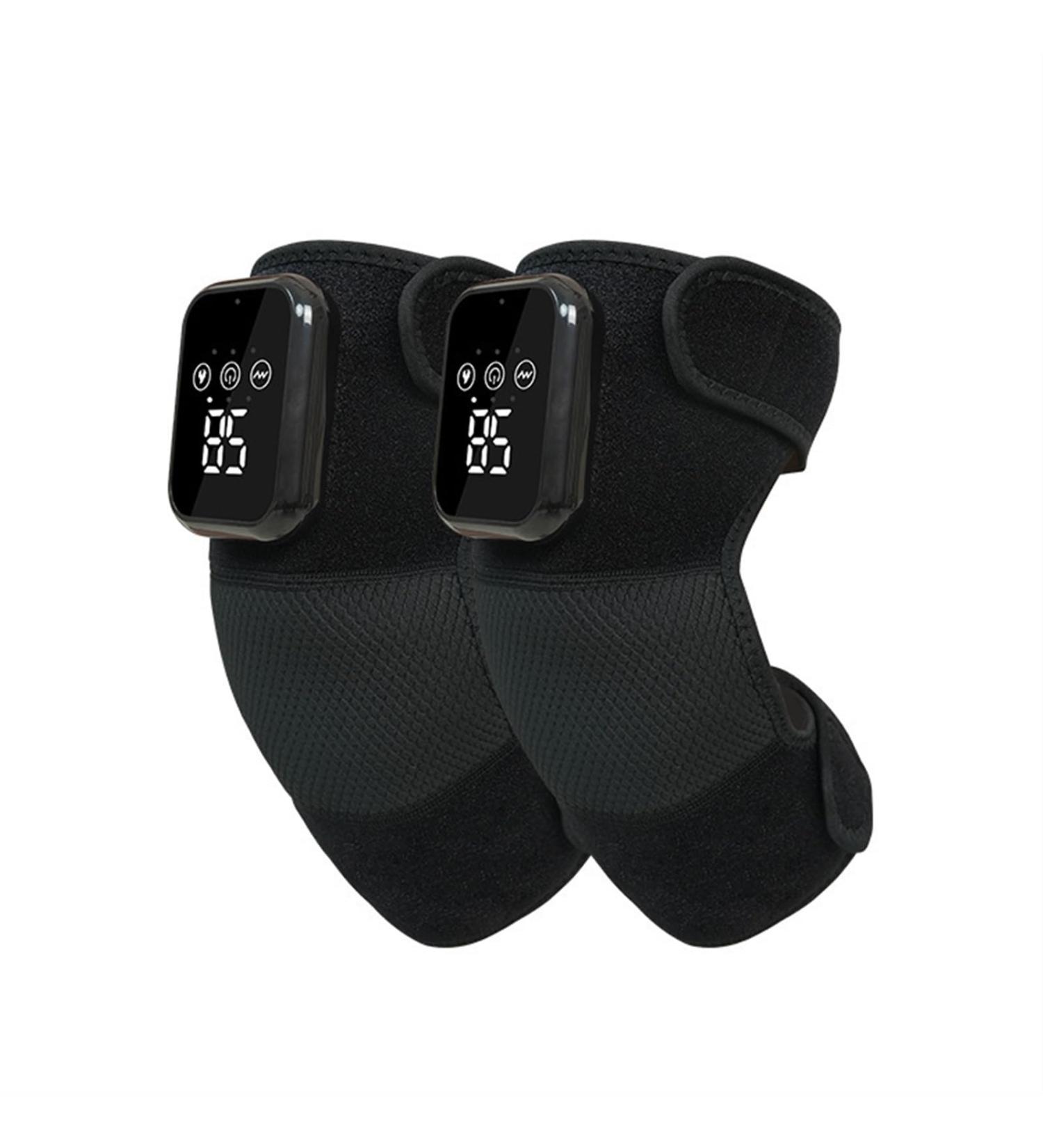 Heated Knee Massager with Vibration & Heat | 3-in-1 Leg & Elbow Pain Relief Pad | Best for Knee & Ankle Injuries - Buy Online on GoSupps.com