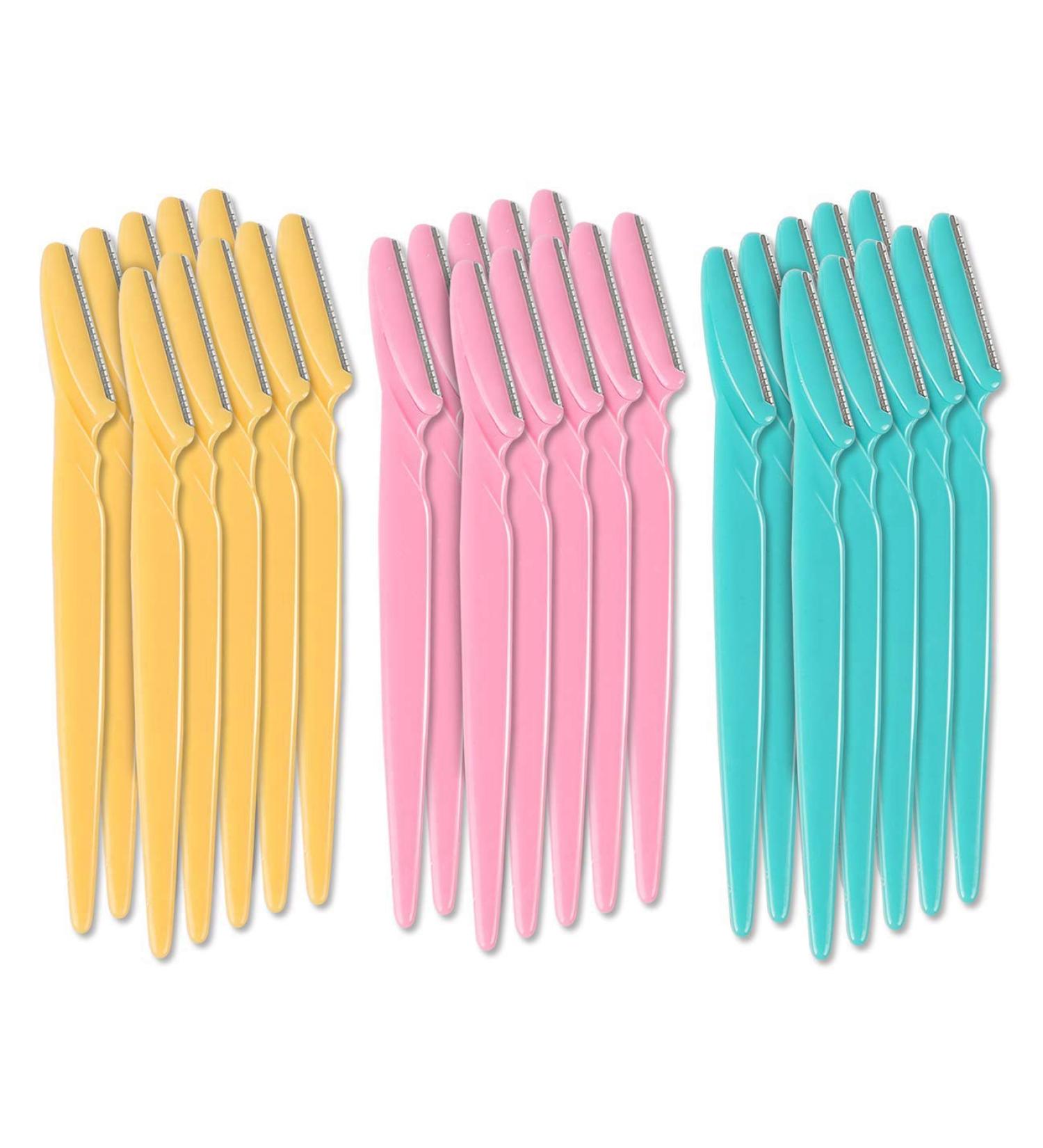 Grendly 36Pcs Professional Trimmer Set - Safe Blade Eyebrow & Face Hair Removal Knives for Precision Grooming - Buy Online on GoSupps.com