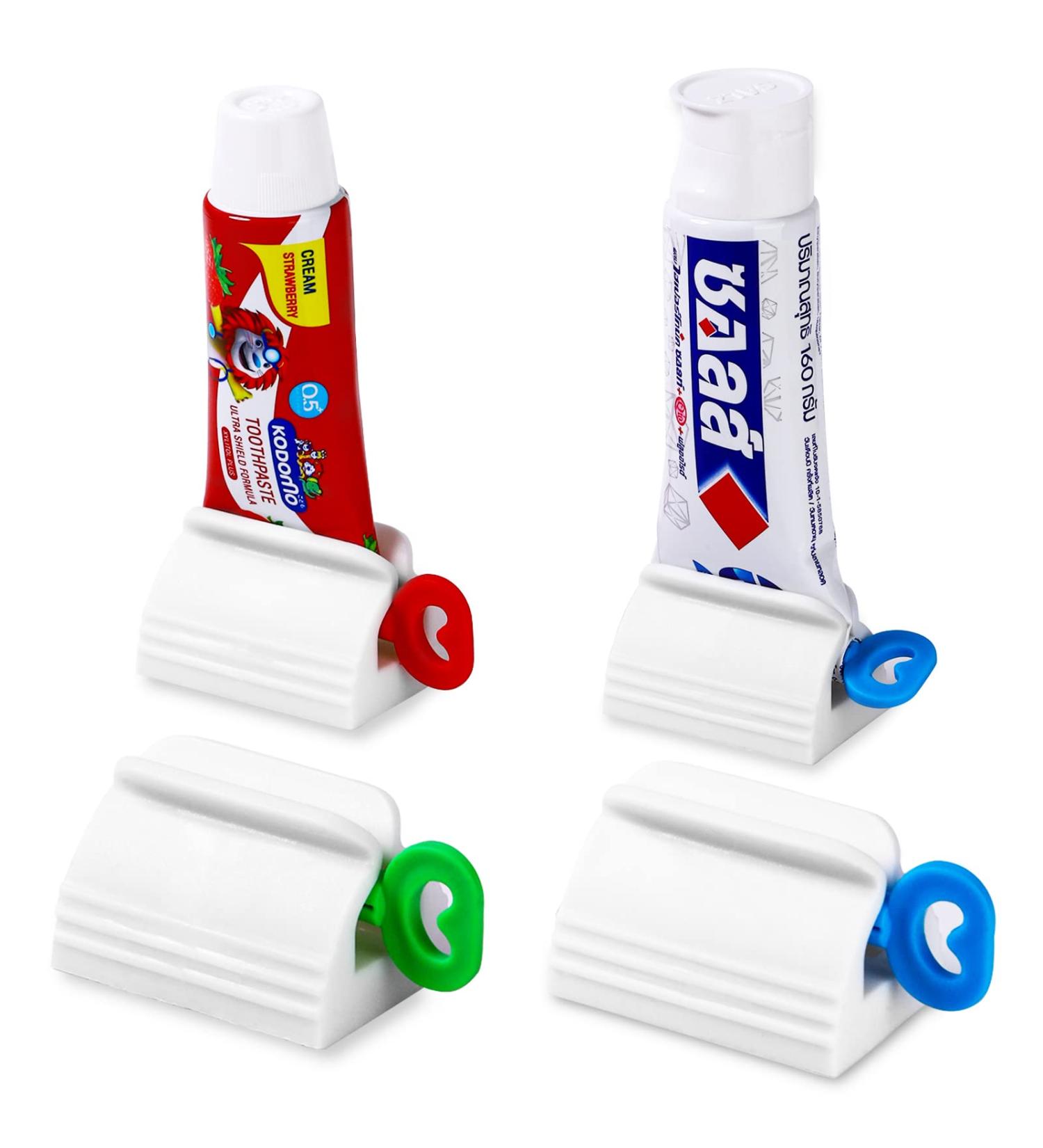 Set of 4 Rolling Toothpaste Squeezer - Simple, Practical & Kid-Friendly - Buy Online on GoSupps.com
