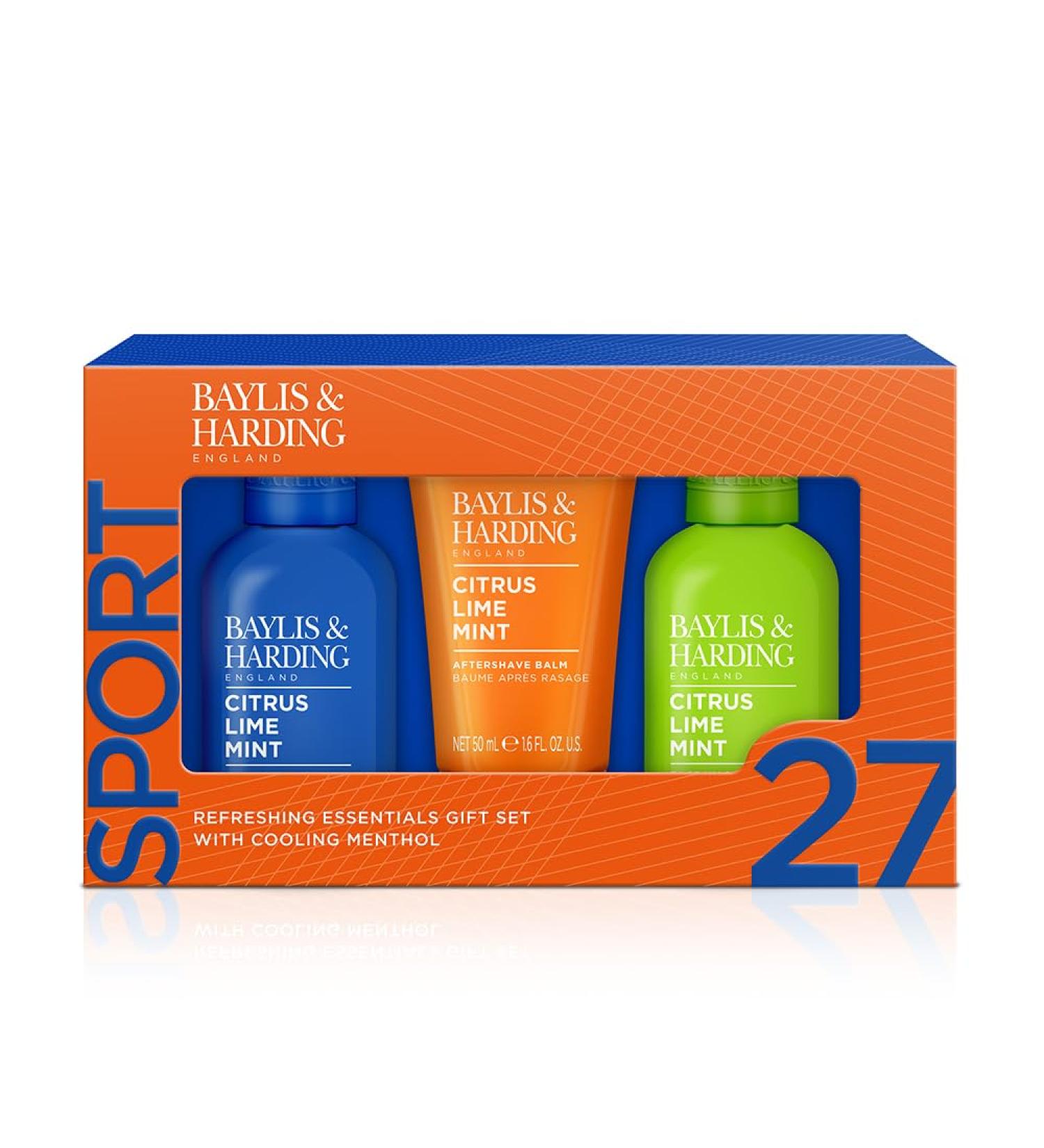 Baylis & Harding Citrus Lime & Mint Men's Refreshing Essentials Trio Gift Set | Vegan Friendly - Buy Online on GoSupps.com