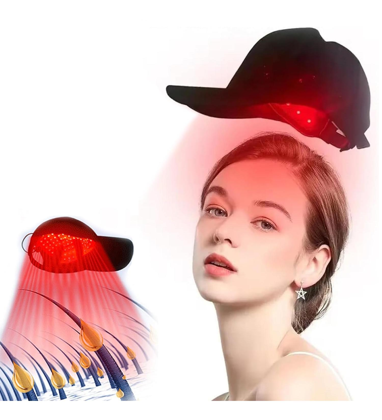 Chapeau De Croissance De Cheveux Portable Chapeau De Th rapie Par Lumi re Rouge LED Avec Perles De Lampe 82 LED Double Longueur D'onde 660 Nm Et 850 Nm Traitements Contre La Perte De Cheveux - Buy Online on GoSupps.com