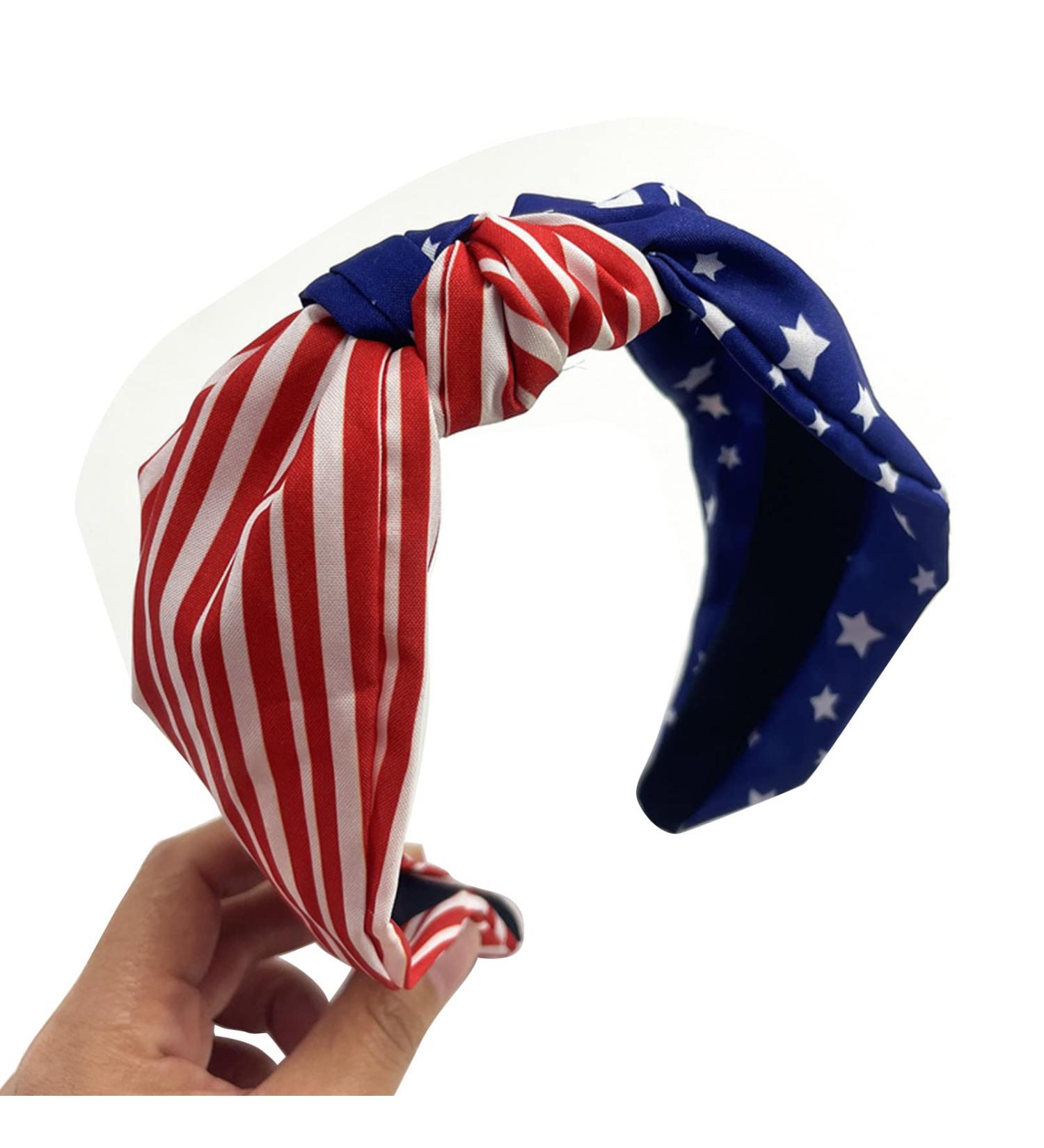 RUIFUU American Flag Knotted Headband | Independence Day USA Patriotic 4th of July - Buy Online on GoSupps.com