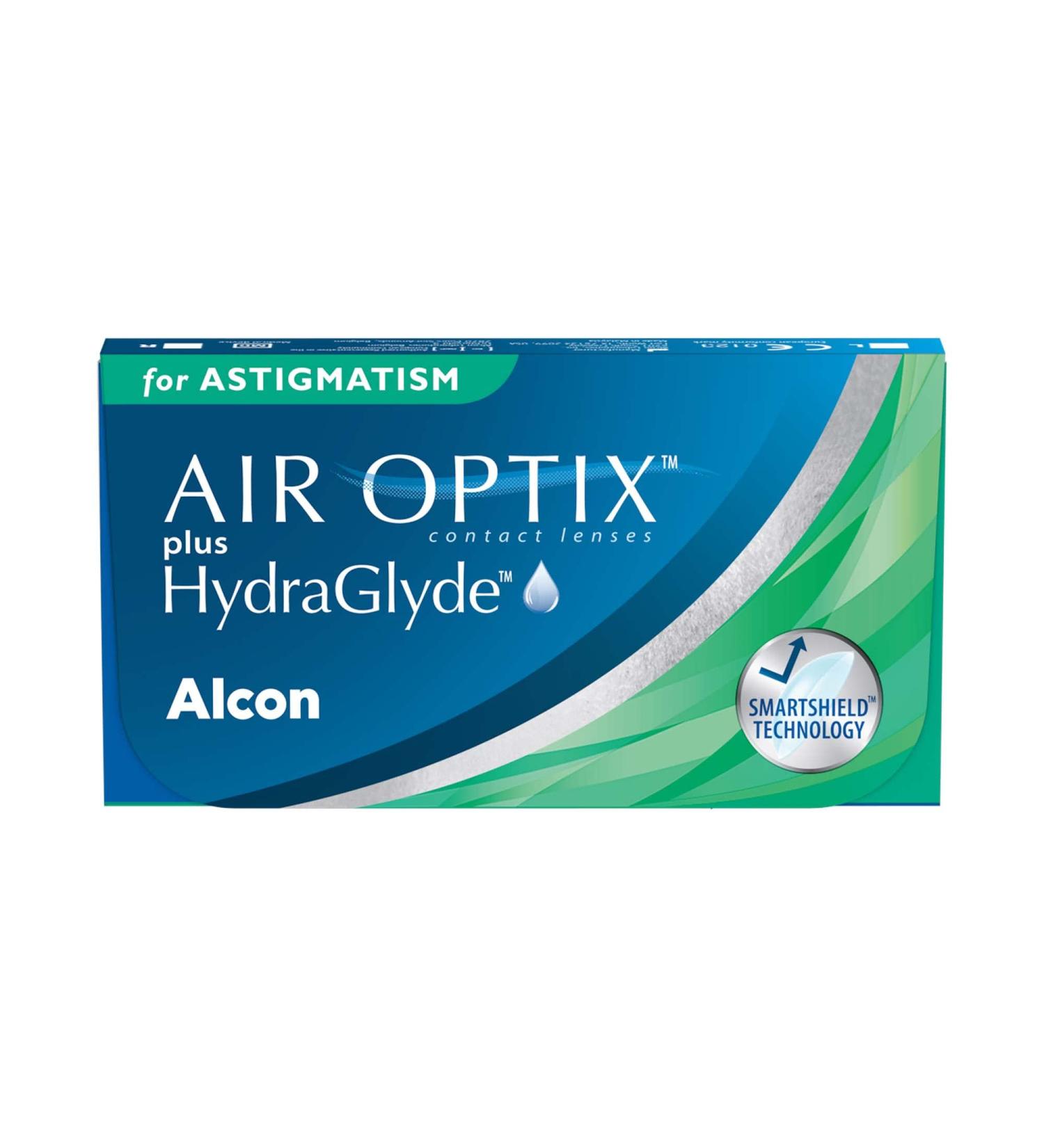 Air Optix Plus HydraGlyde for Astigmatism - Monthly Soft Lenses (3 Pack) | BC 8.7mm DIA 14.5mm -1.25 CYL -6.0 Diopters - International Shipping Available - Buy Online on GoSupps.com