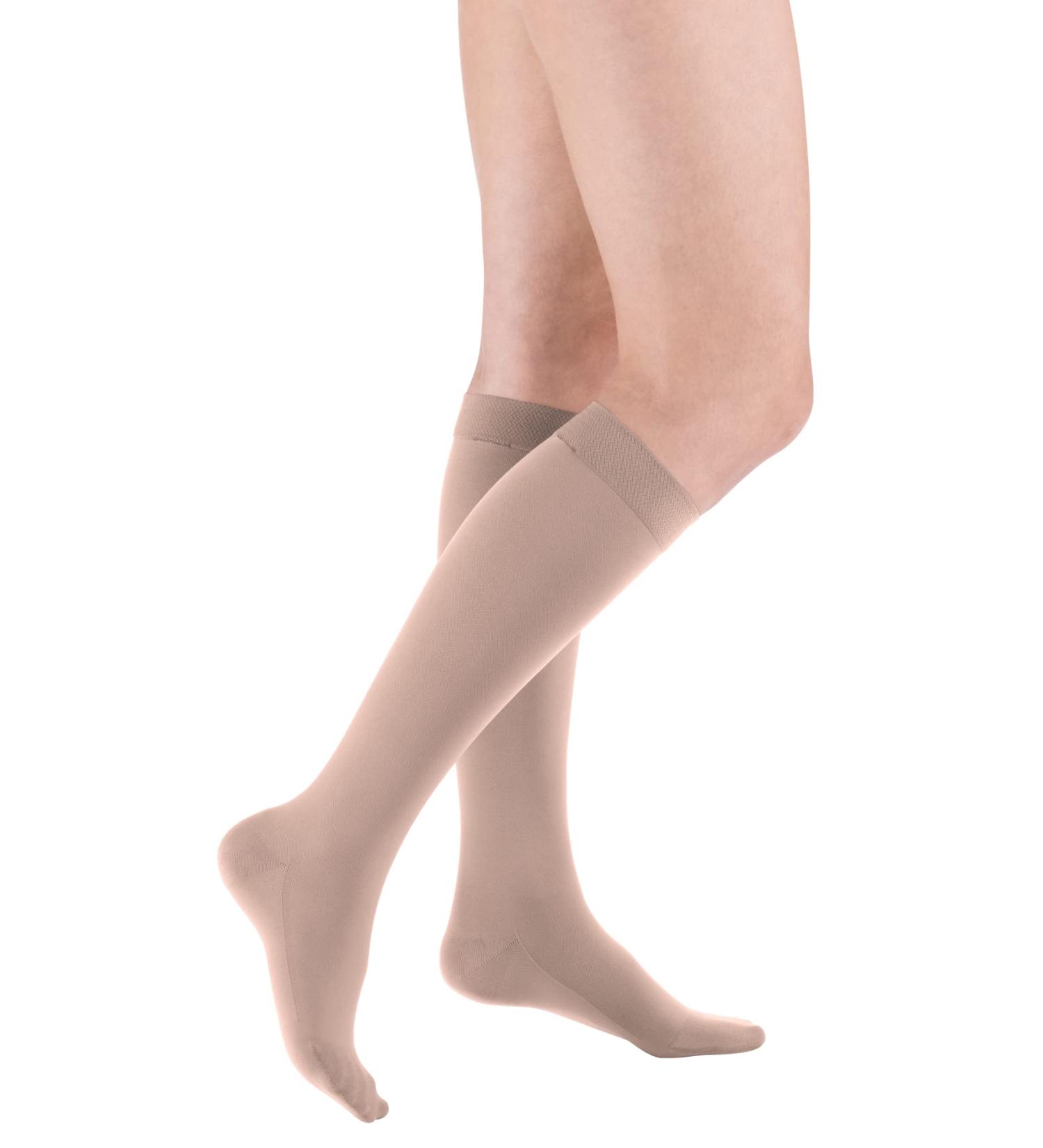 Medi Medive Comfort Knee Socks with Lace | Unisex Short Soft Compression Stockings CCL2 | Cashmere | Size I - International Shipping Available - Buy Online on GoSupps.com