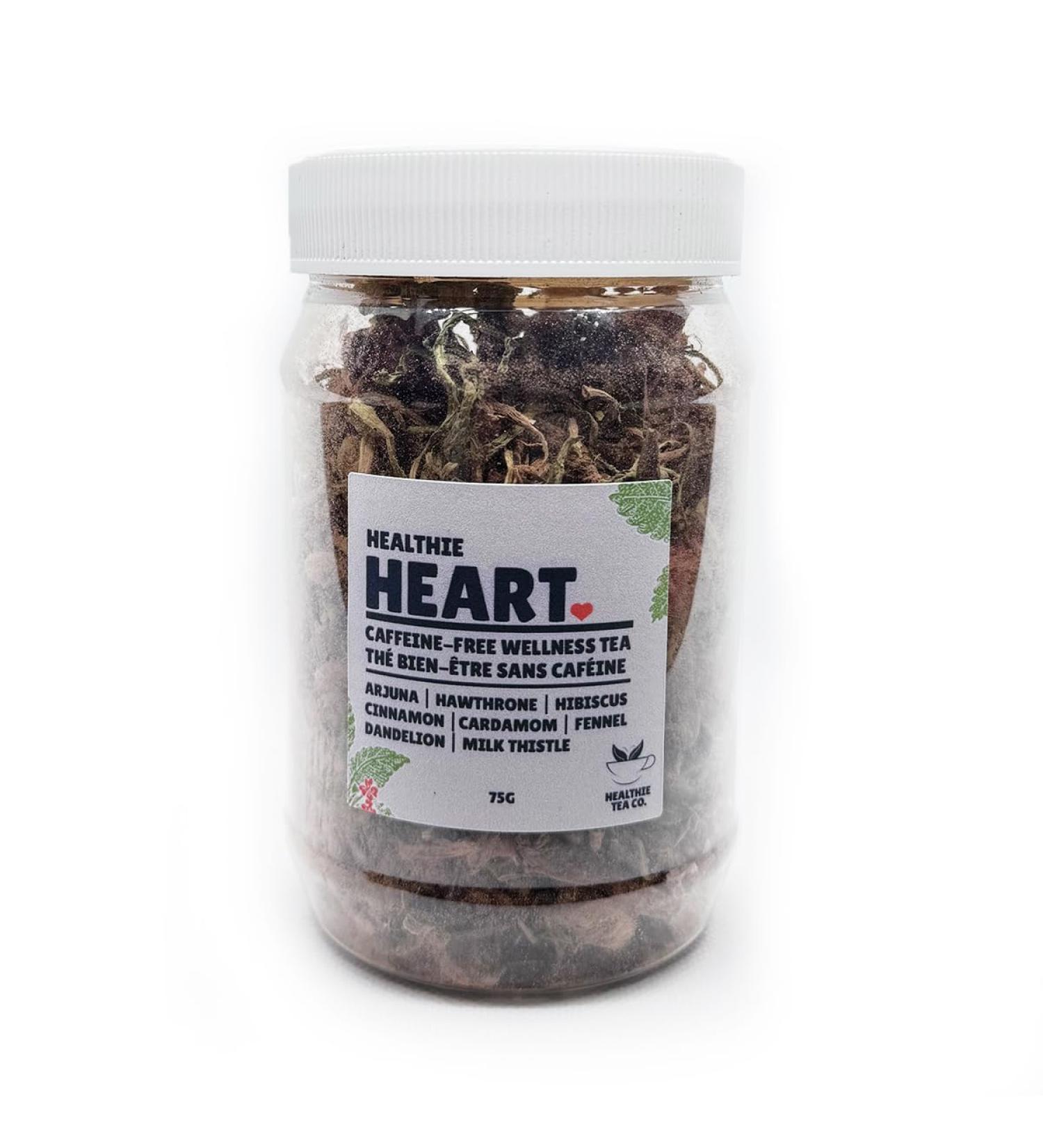 Wellness Heart Tea - Arjuna Hawthorne Hibiscus Cinnamon Cardamom Fennel Dandelion Milk Thistle - Organic Tea